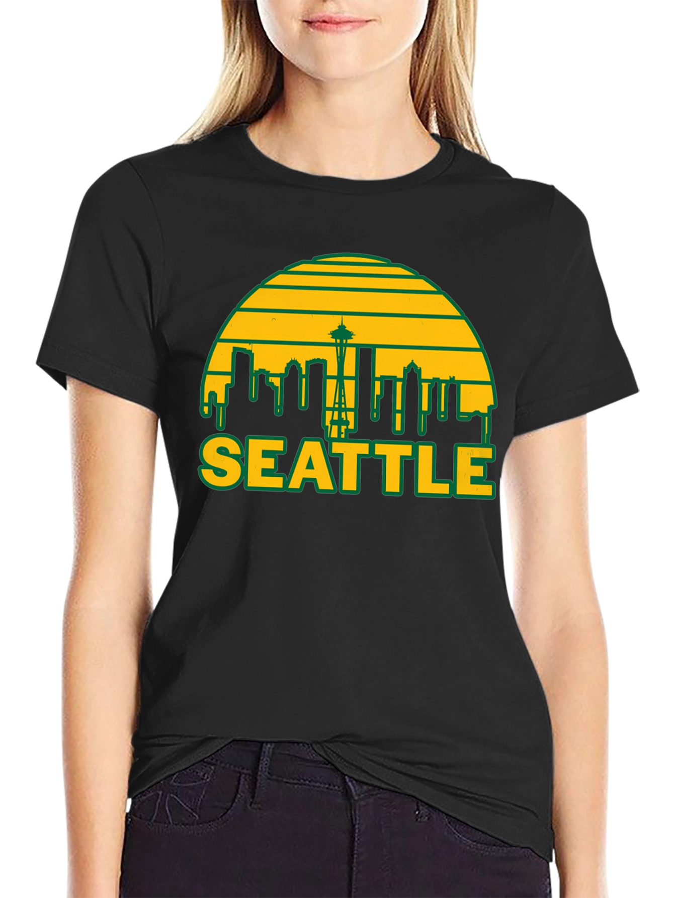 Seattle Skyline Graphic T-Shirt