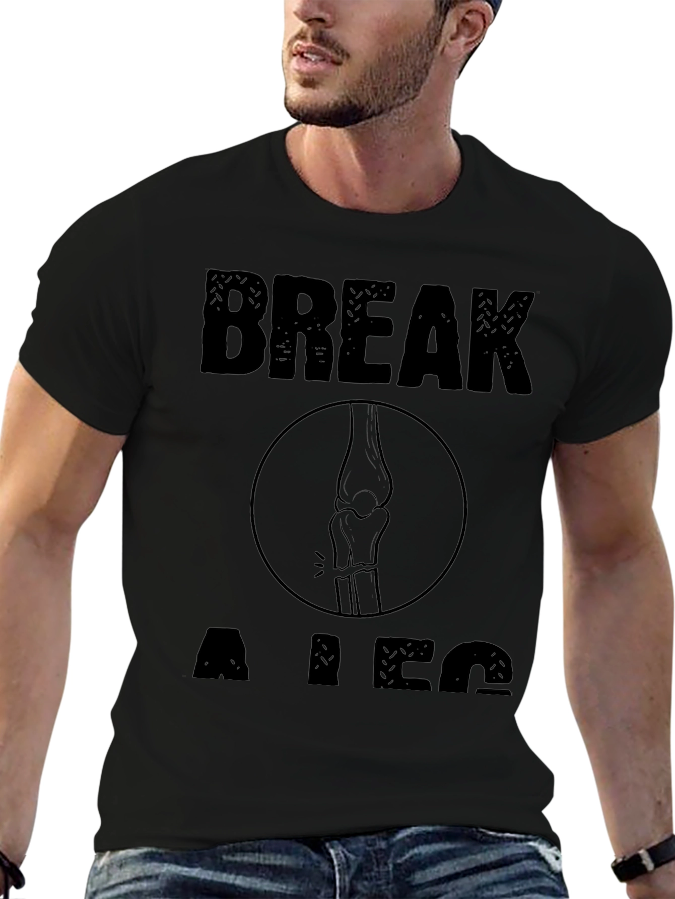 Break a Leg Graphic T-Shirt - Unisex Novelty Tee