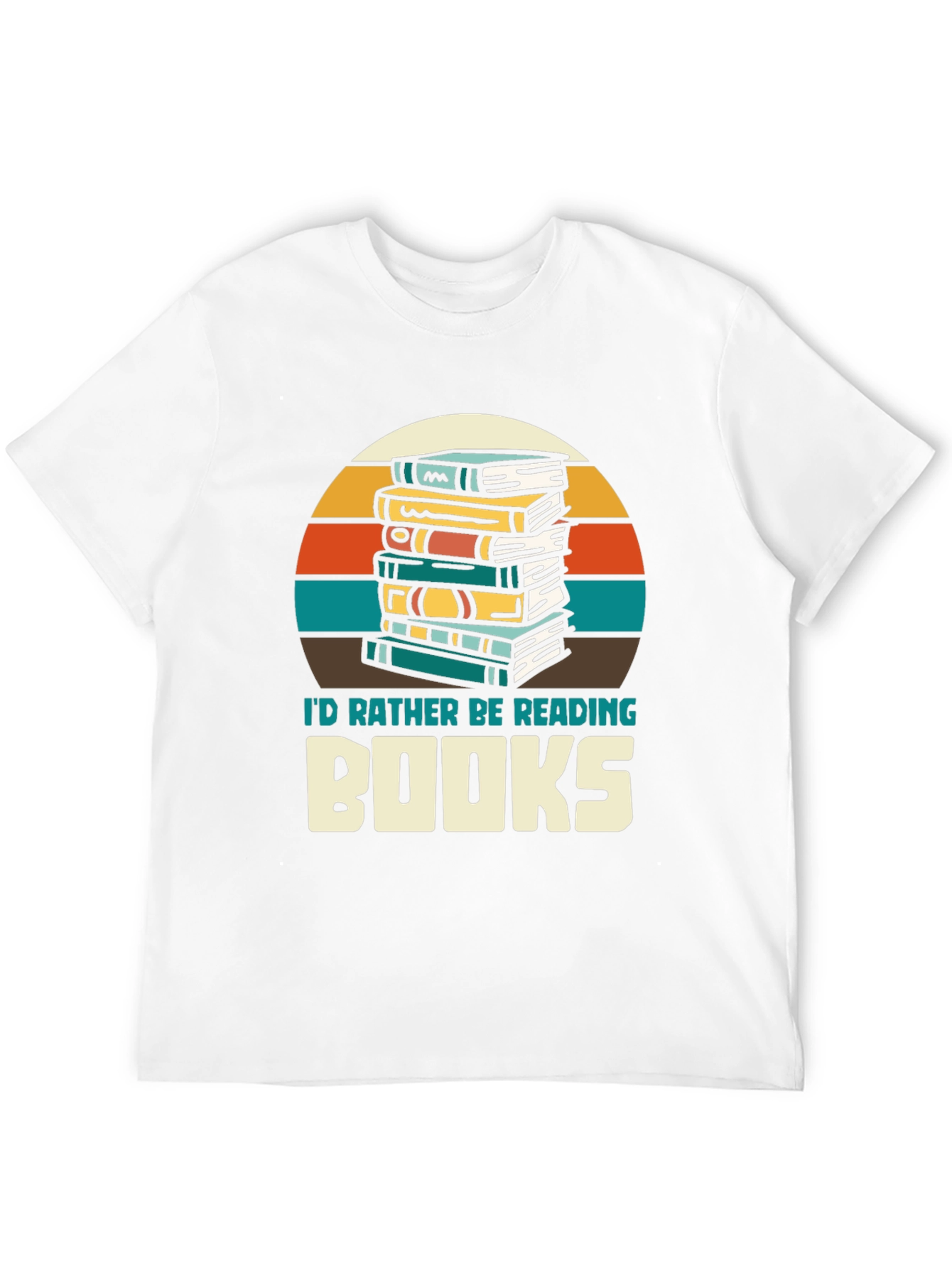 Retro Reading T-Shirt - Id Rather Be Reading Books