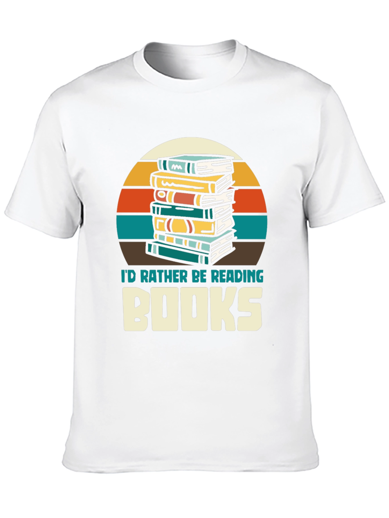 Retro Reading T-Shirt - Id Rather Be Reading Books