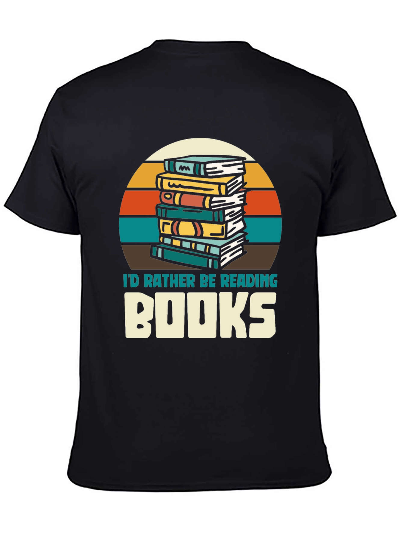Retro Reading T-Shirt - Id Rather Be Reading Books