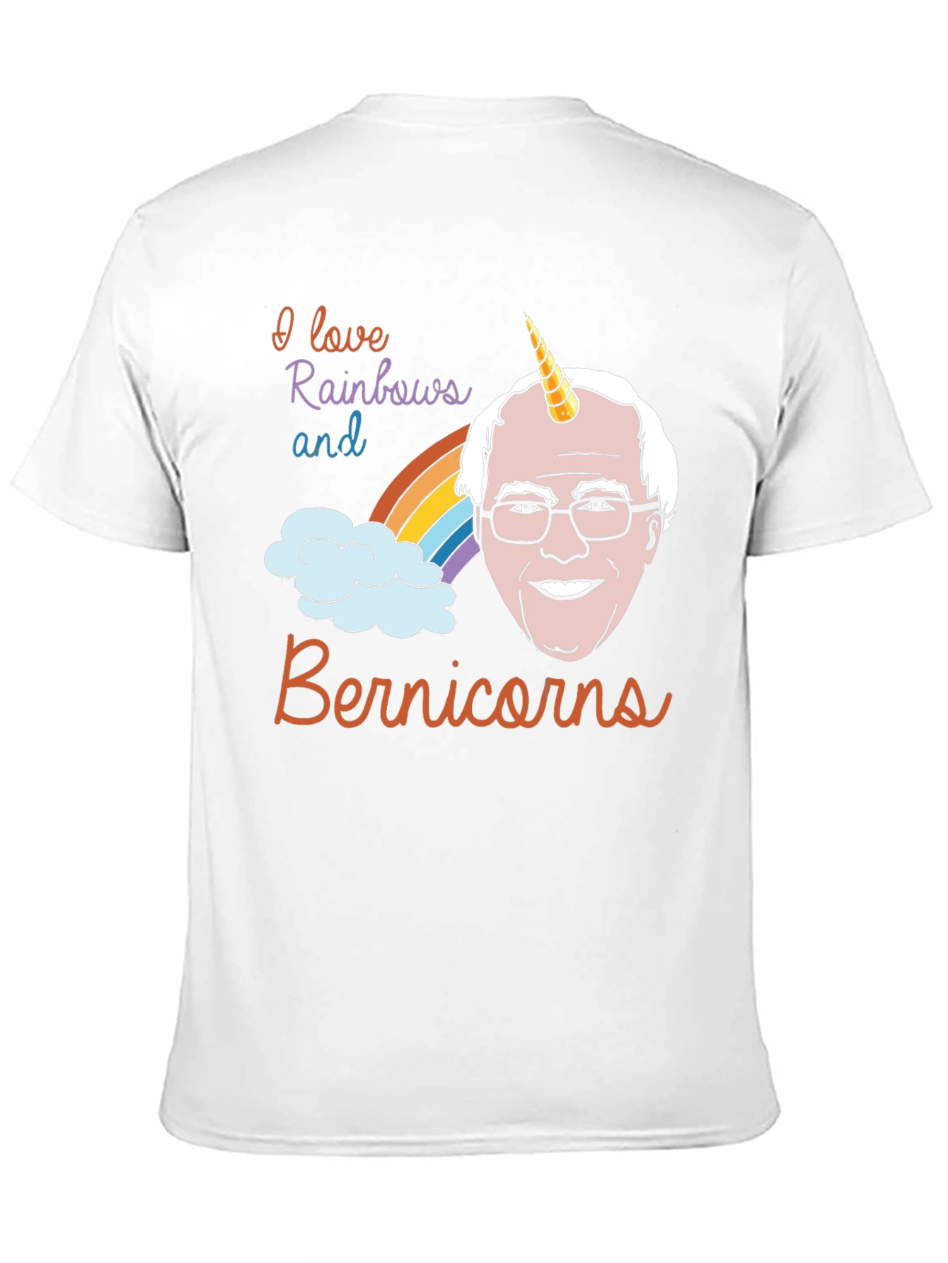 Bernie Sanders Unicorn Rainbow T-Shirt