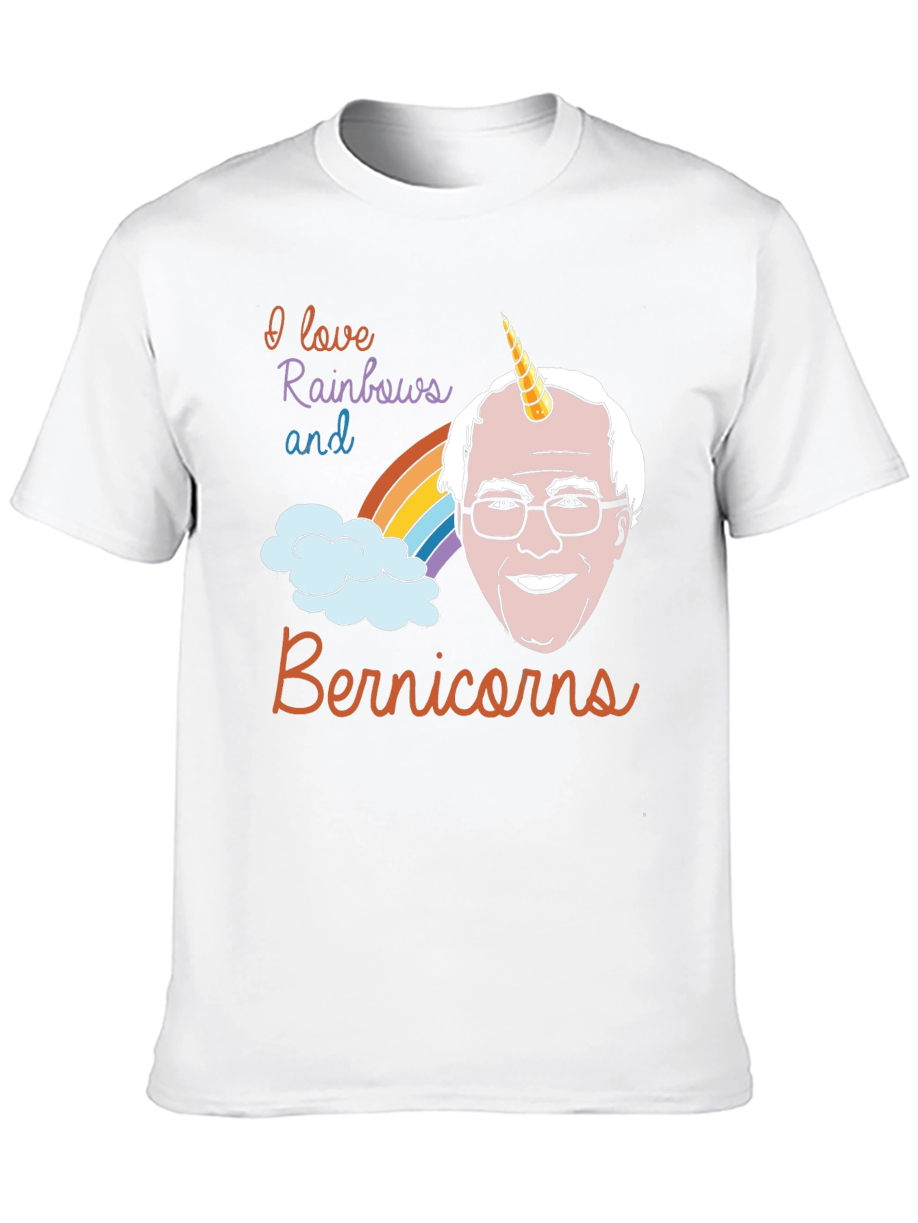 Bernie Sanders Unicorn Rainbow T-Shirt
