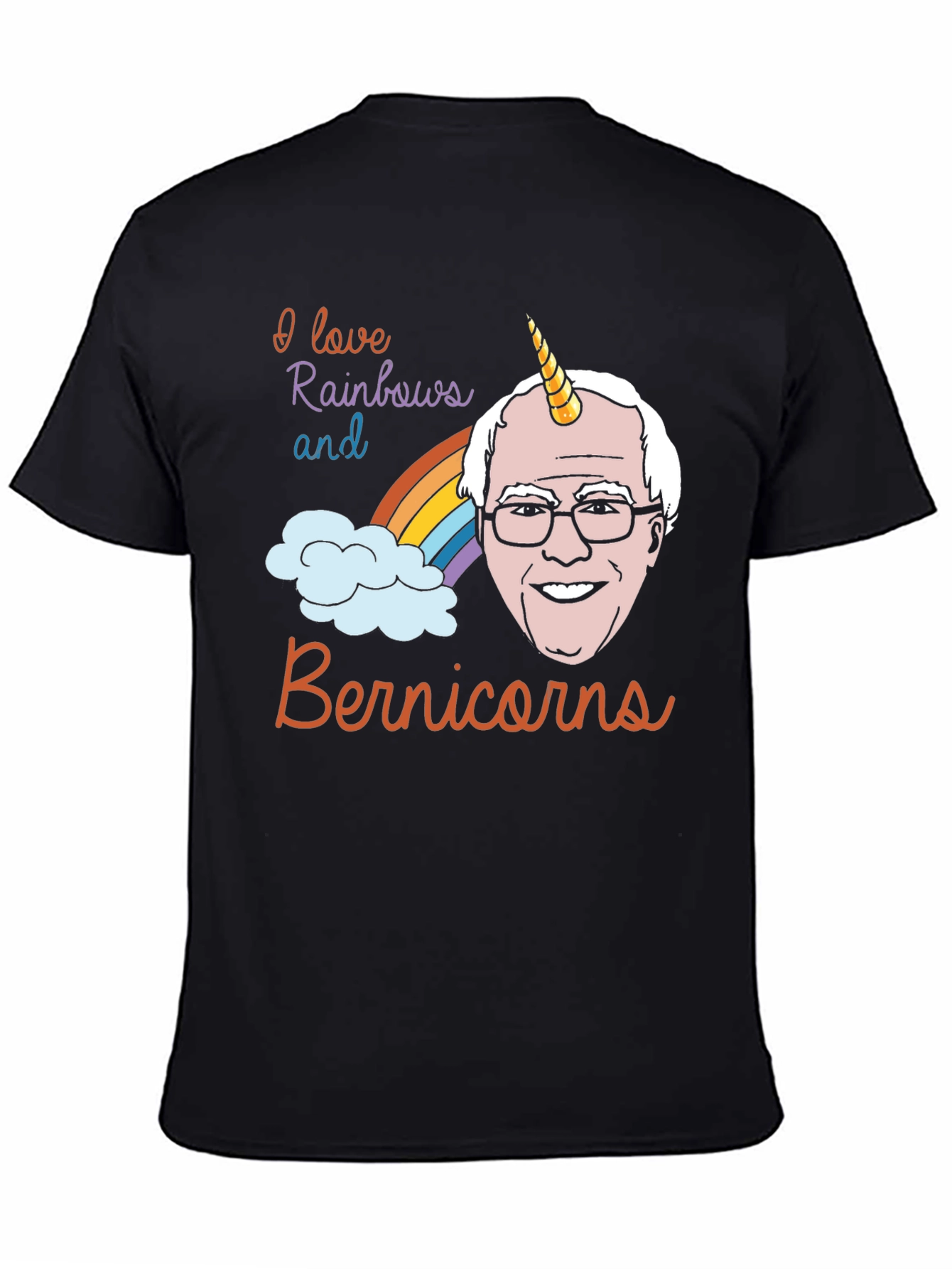 Bernie Sanders Unicorn Rainbow T-Shirt