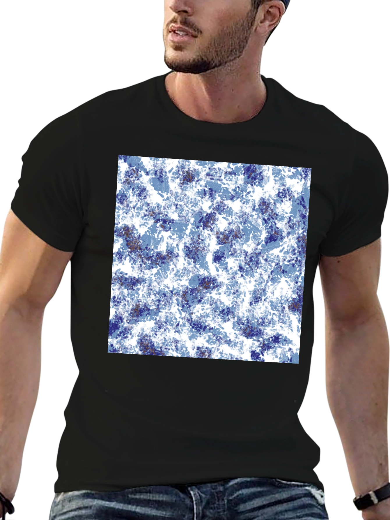 Abstract Black T-Shirt