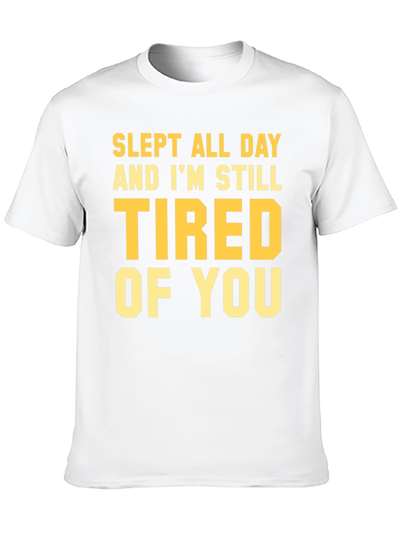 Slept All Day Funny T-Shirt