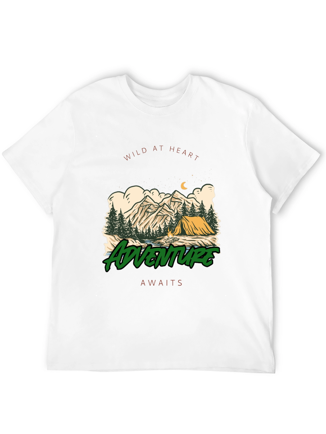 Adventure Awaits Camping T-Shirt - Wild at Heart