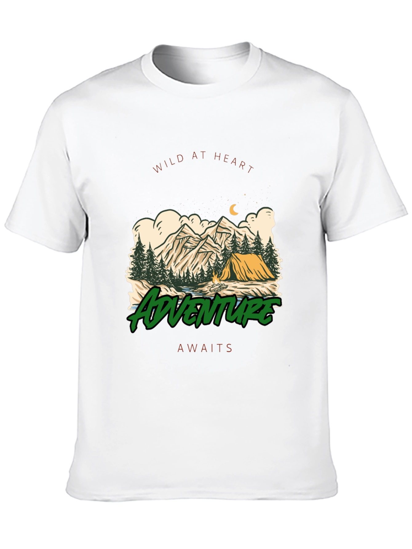 Adventure Awaits Camping T-Shirt - Wild at Heart