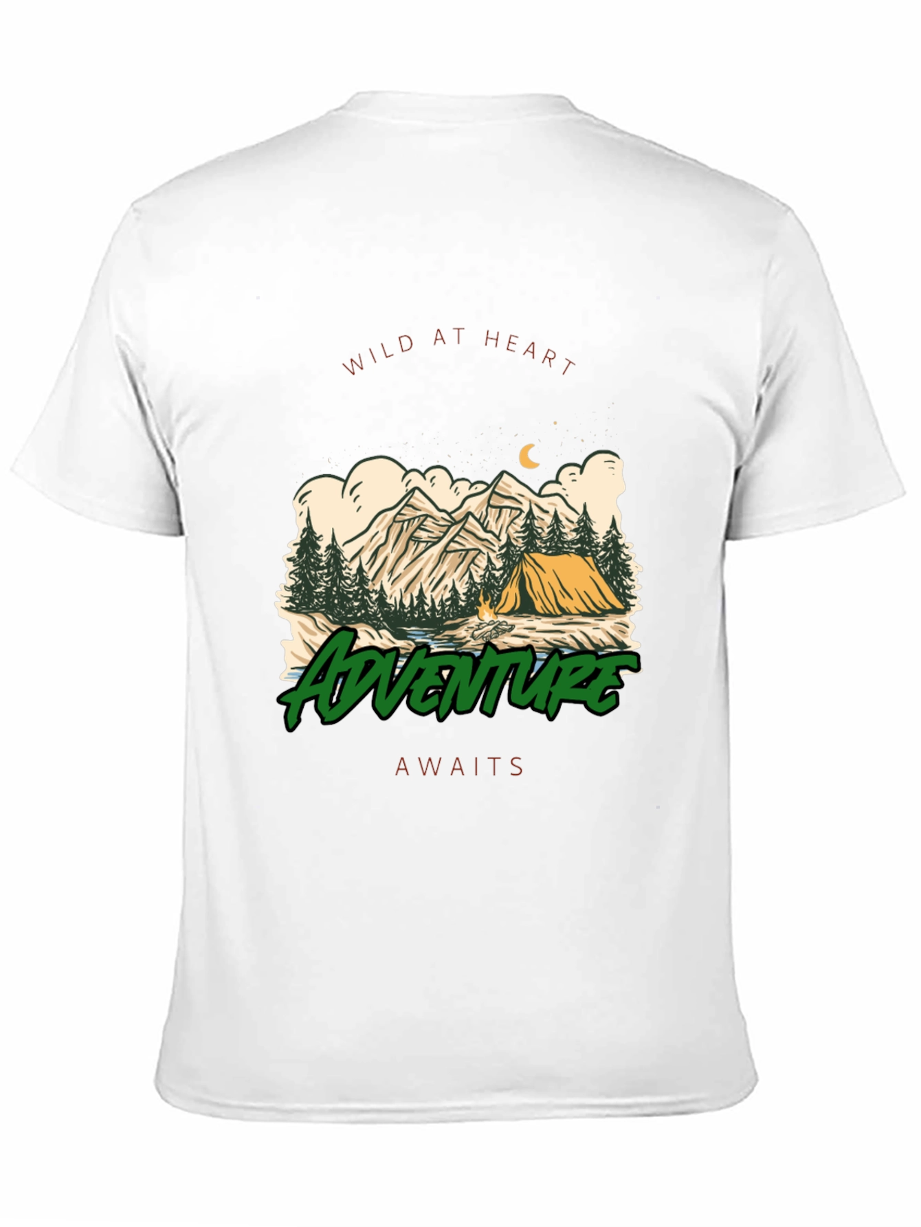 Adventure Awaits Camping T-Shirt - Wild at Heart