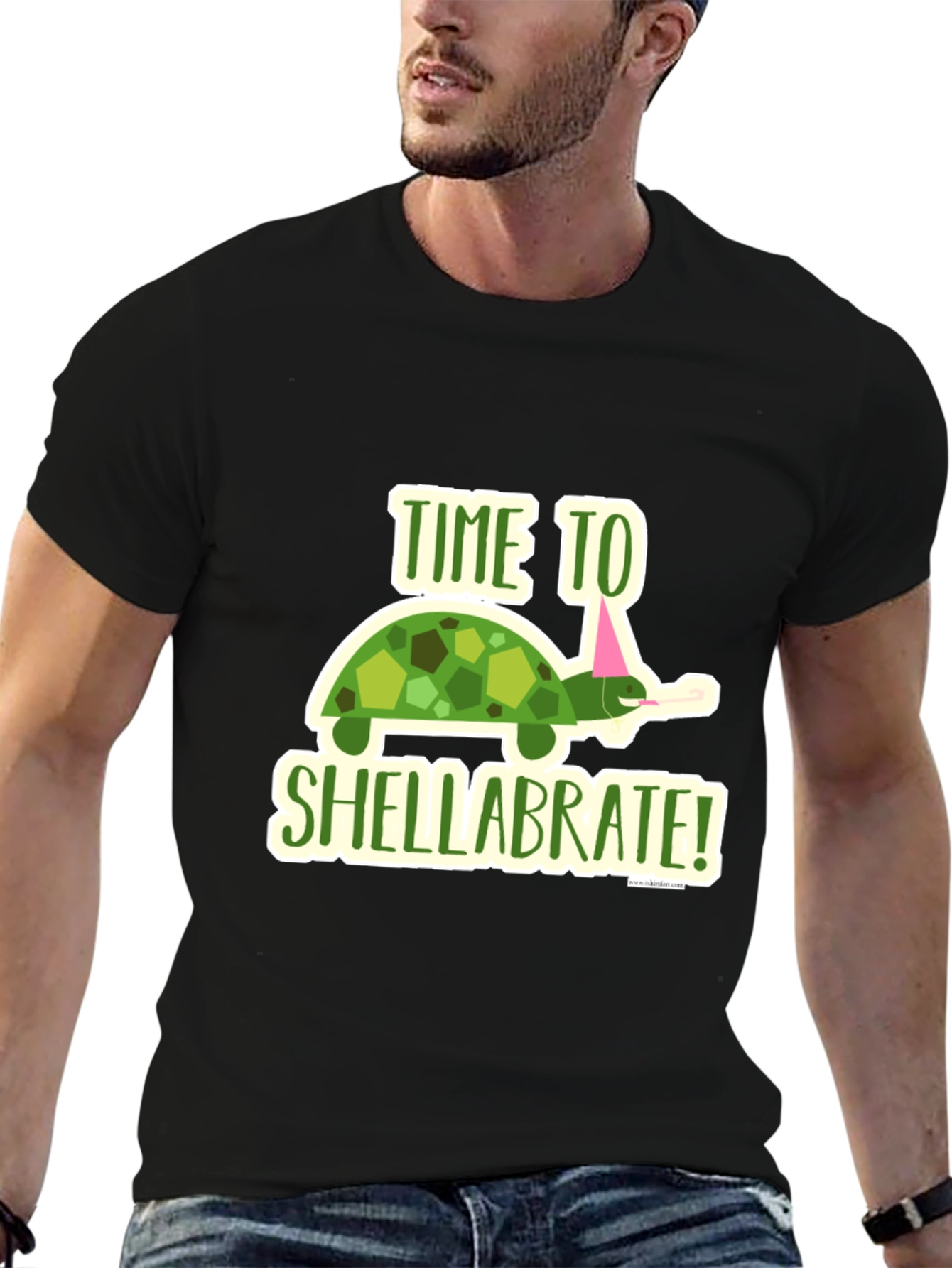Time to Shellabrate! Turtle Graphic T-Shirt