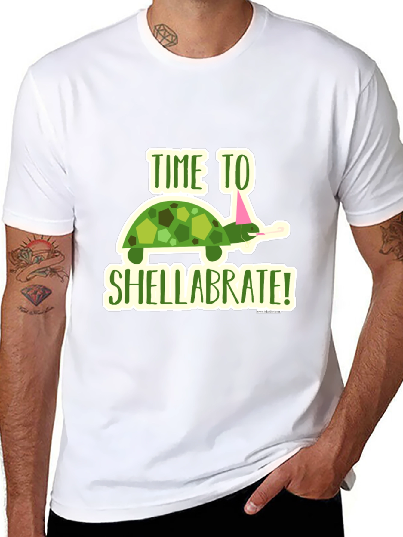 Time to Shellabrate! Turtle Graphic T-Shirt