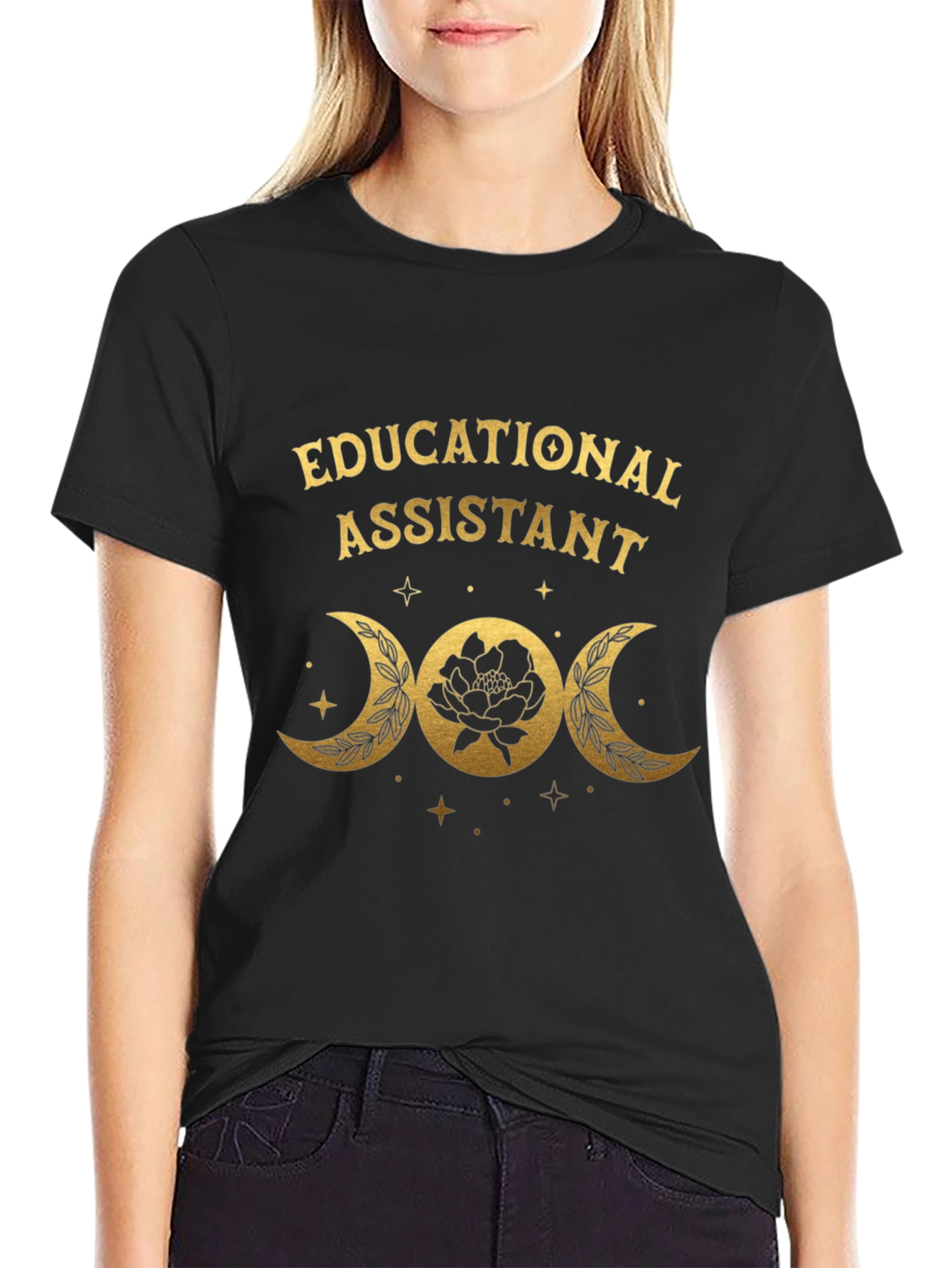 Educational Assistant Moon Phase T-Shirt