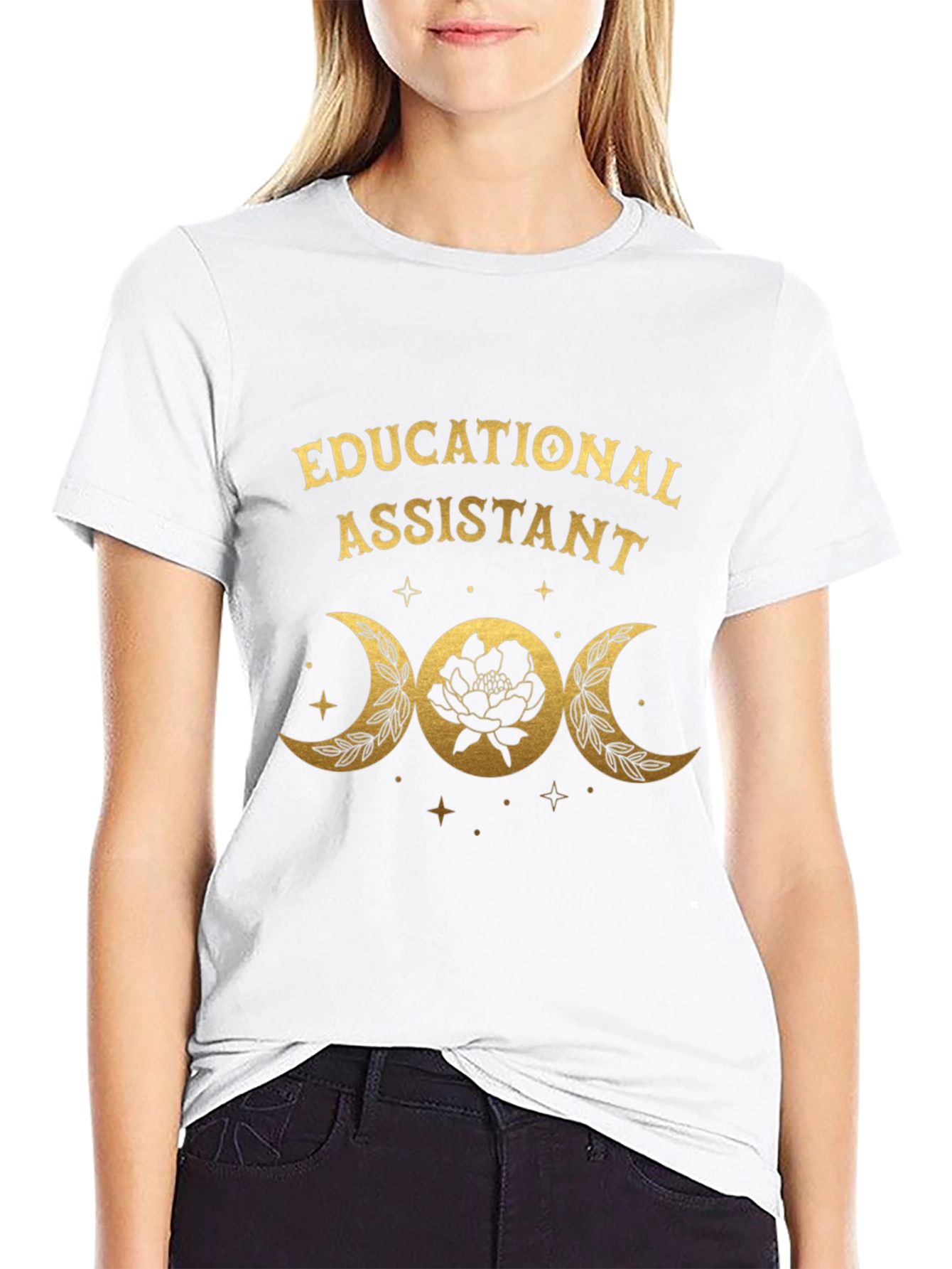 Educational Assistant Moon Phase T-Shirt