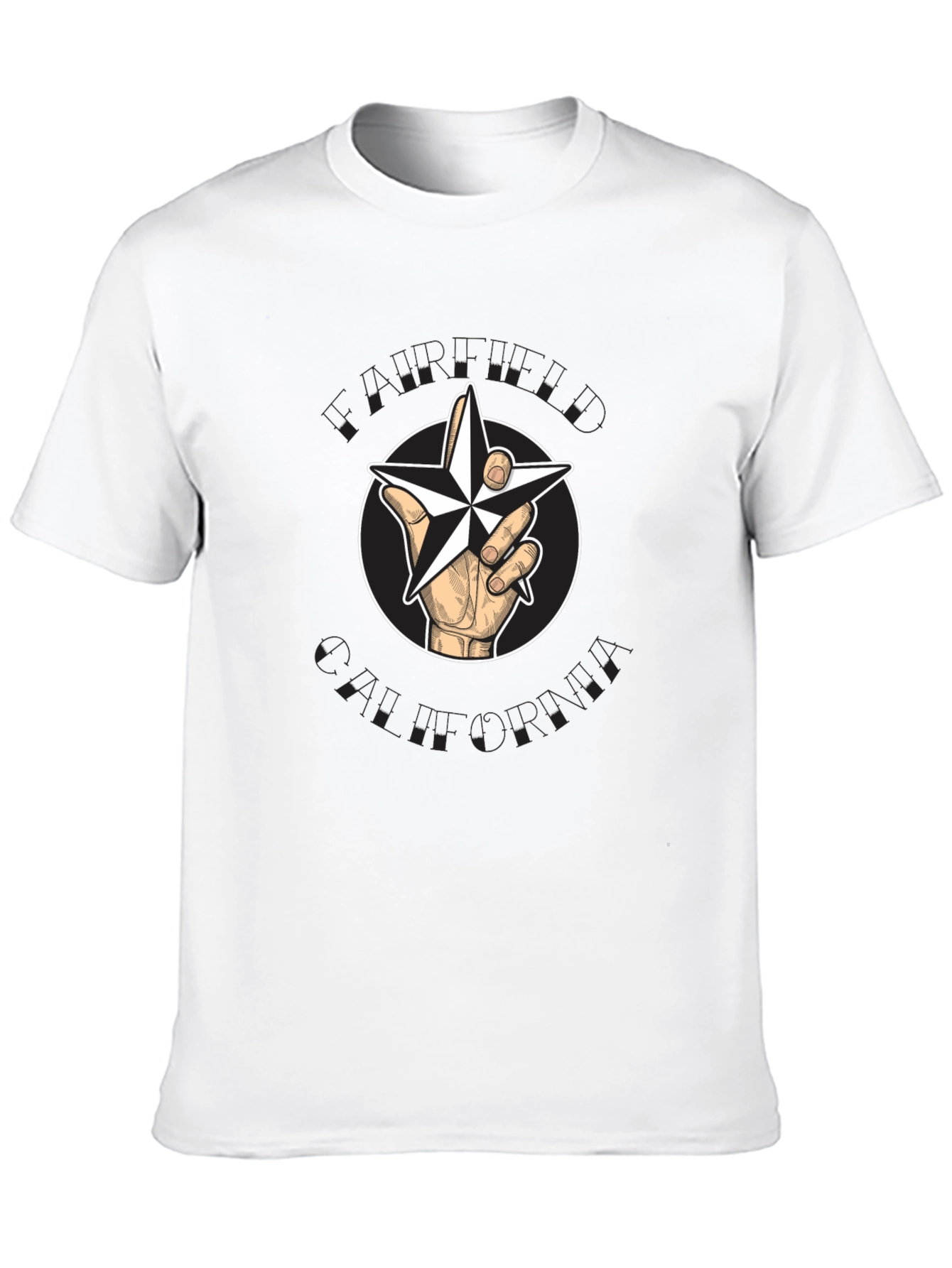 Star Hand Graphic Black T-Shirt