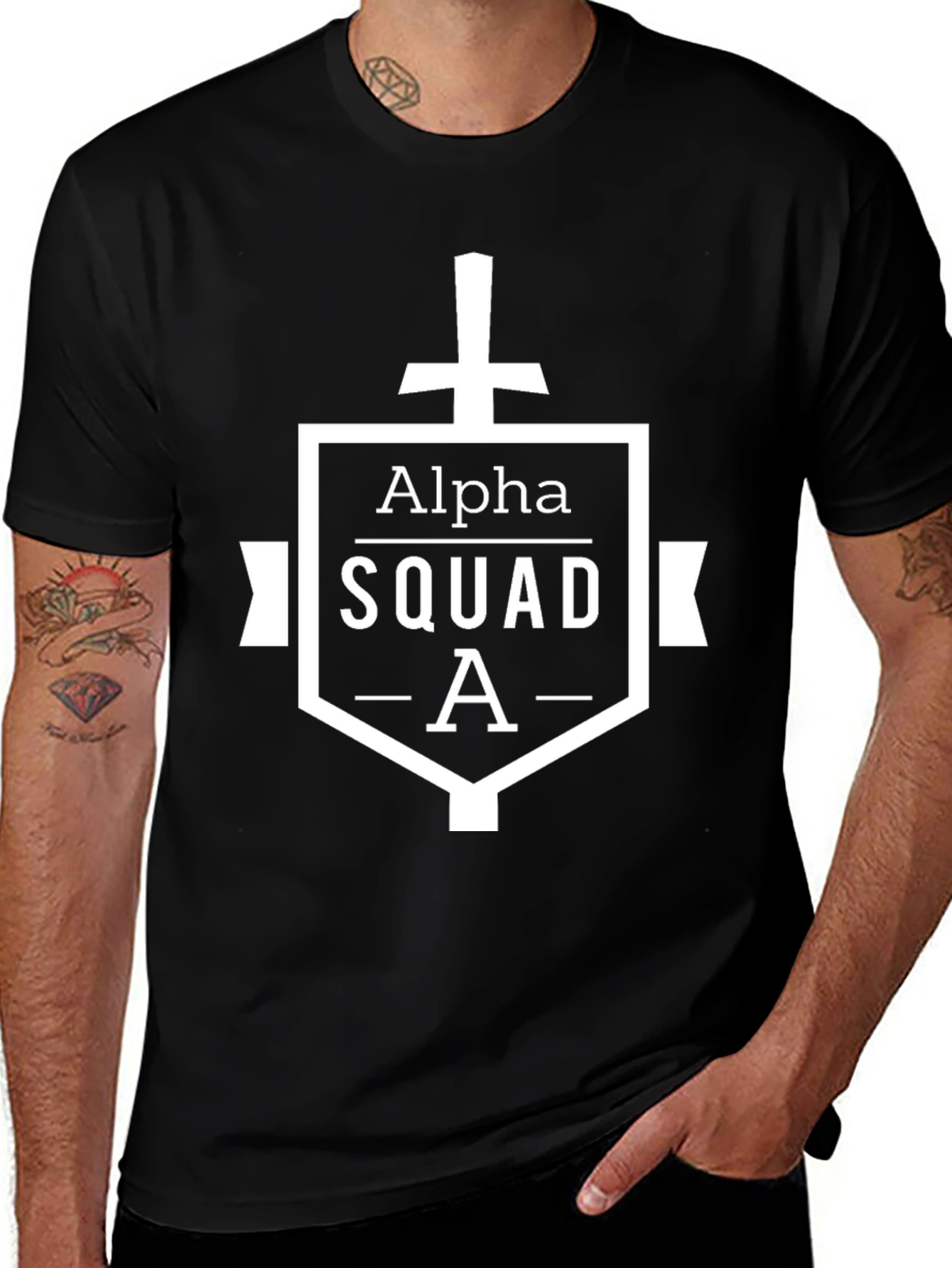 Alpha Squad A T-Shirt - Black
