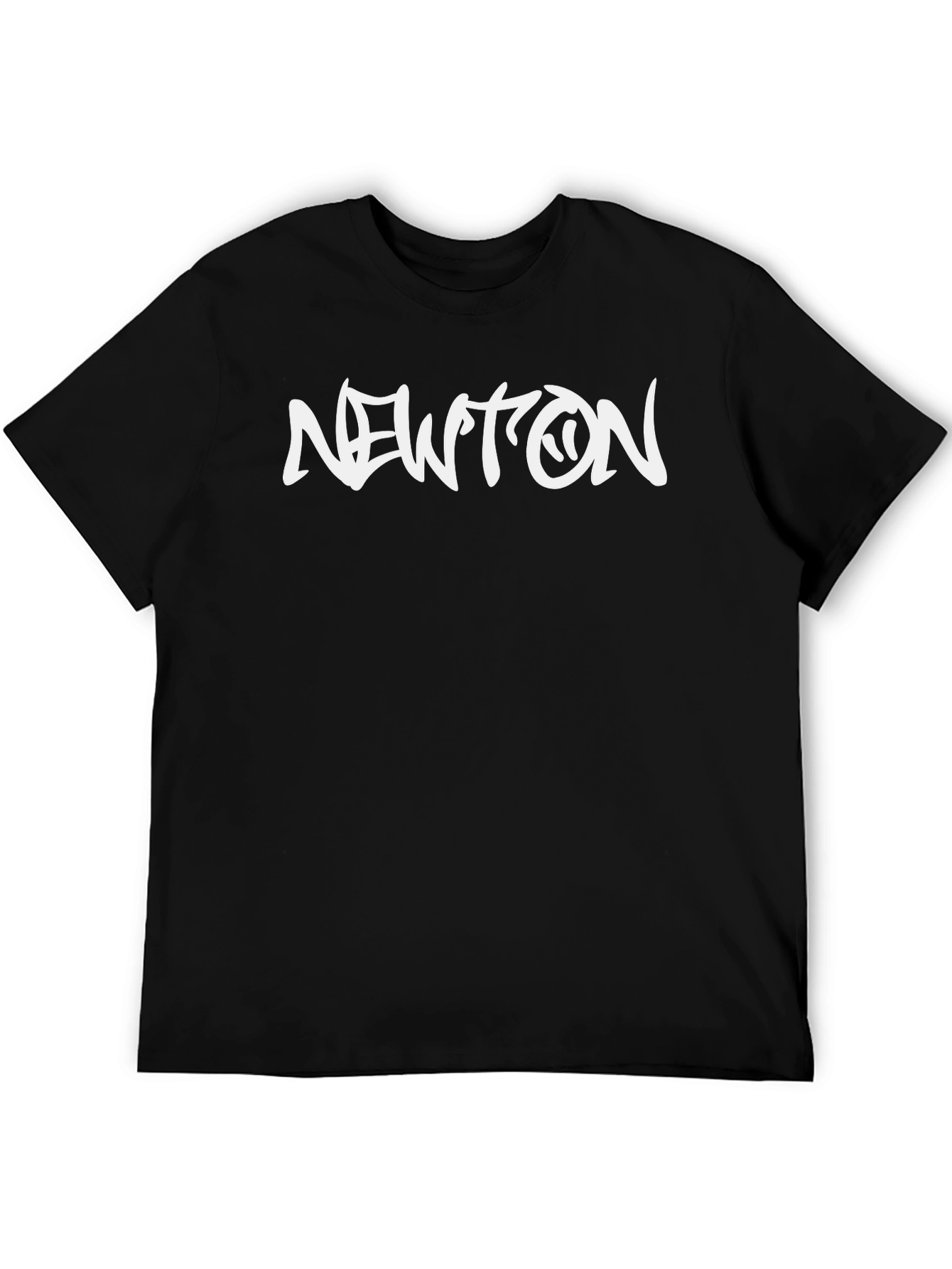 Newton Graphic Tee - Black Cotton Casual Shirt