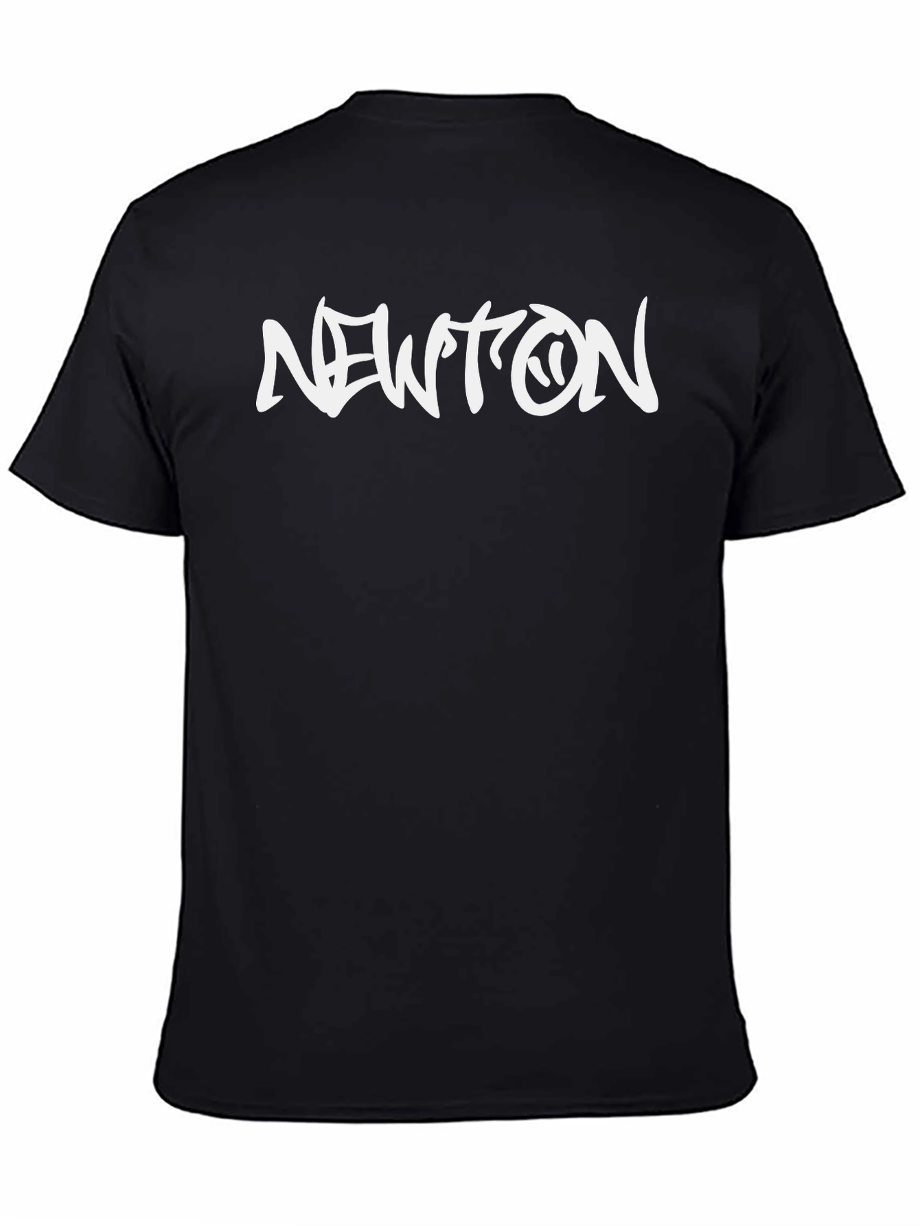 Newton Graphic Tee - Black Cotton Casual Shirt