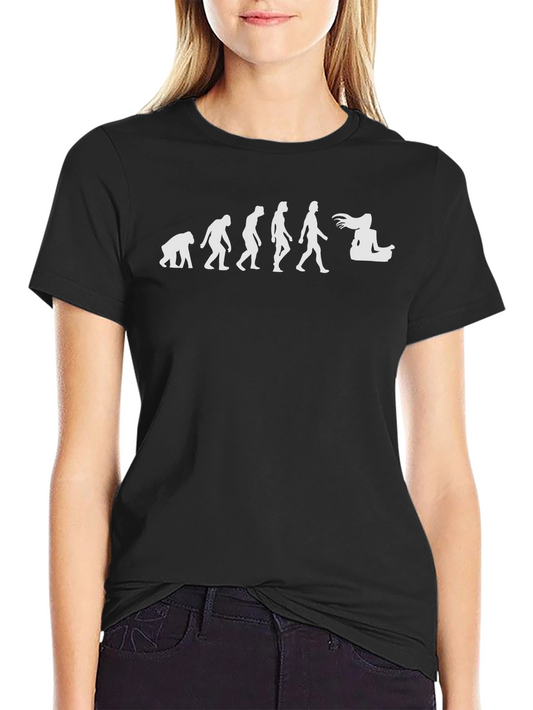 Evolution Yoga T-Shirt - Funny Meditating Design