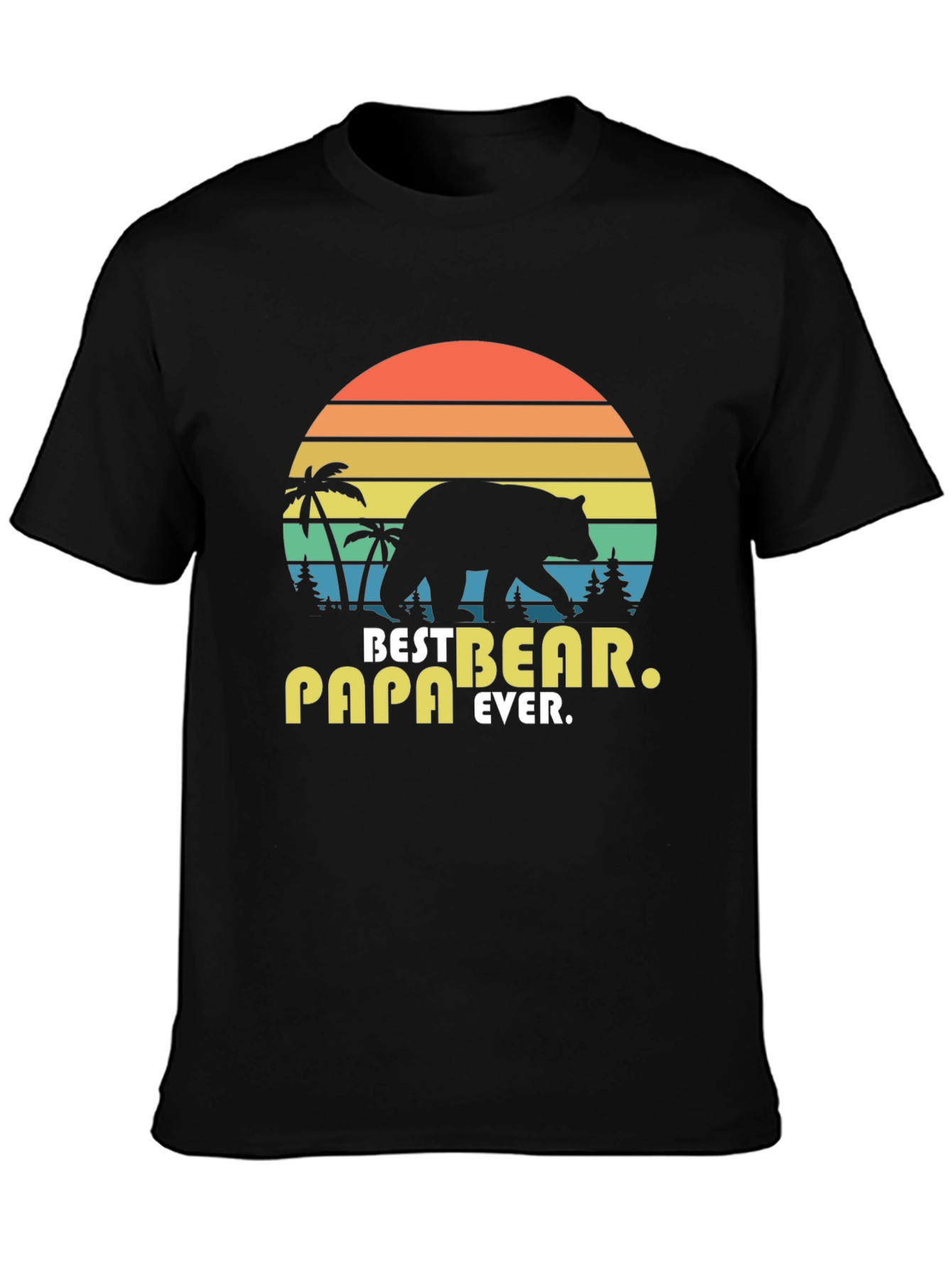 Best Papa Bear Ever Graphic T-Shirt