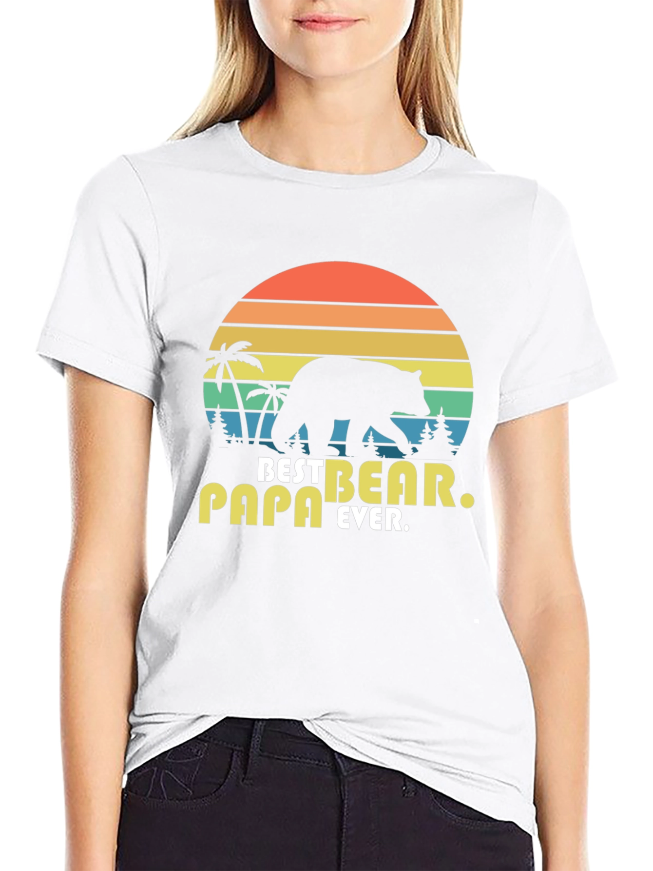 Best Papa Bear Ever Graphic T-Shirt
