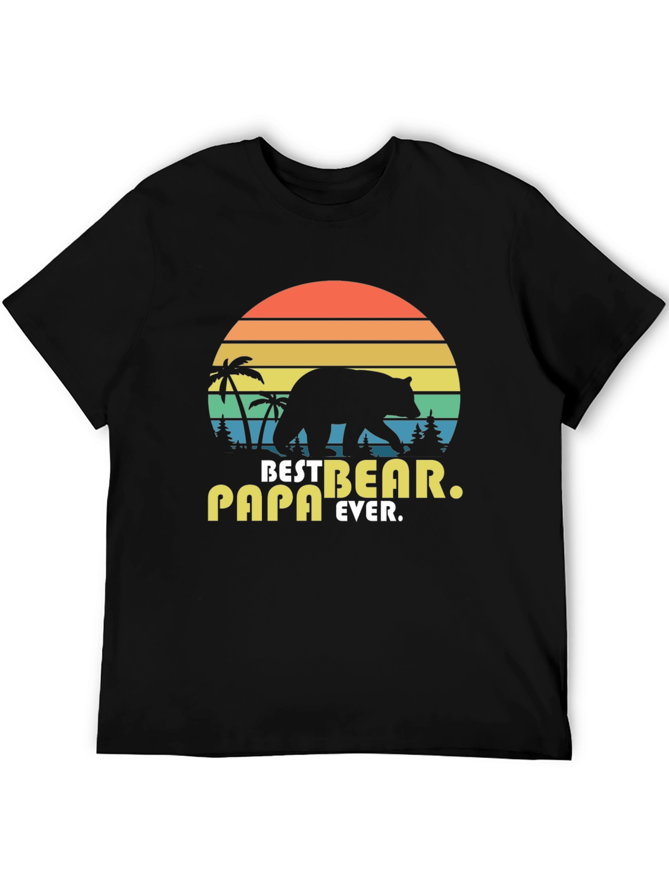 Best Papa Bear Ever Graphic T-Shirt