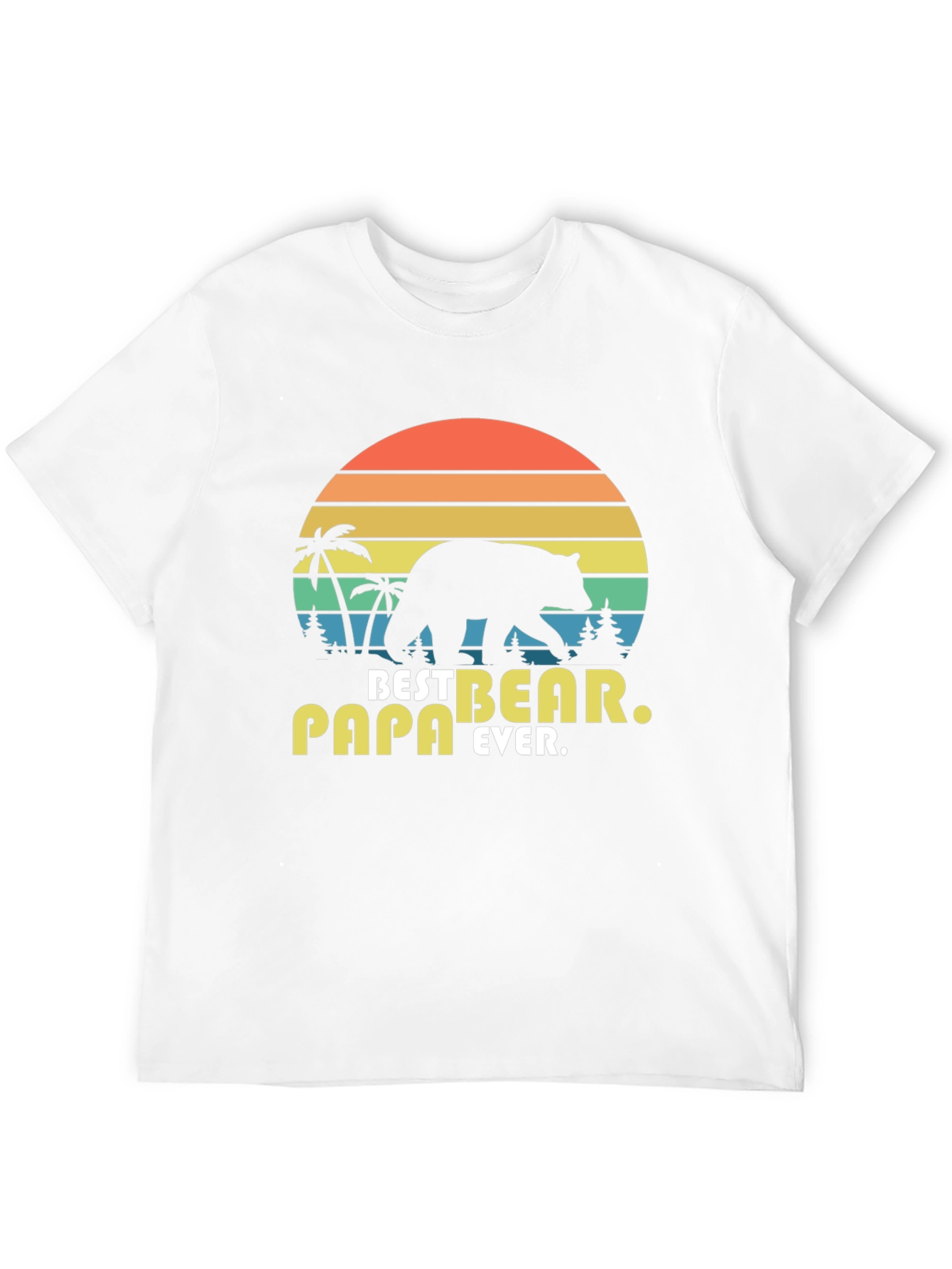 Best Papa Bear Ever Graphic T-Shirt
