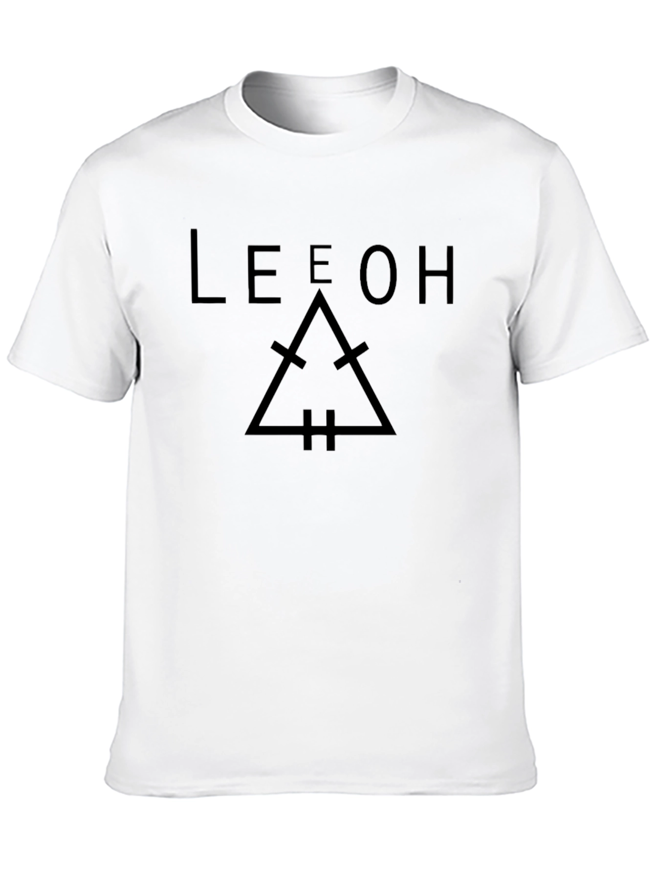 LEEOH Graphic Tee - Dark Minimalist Design