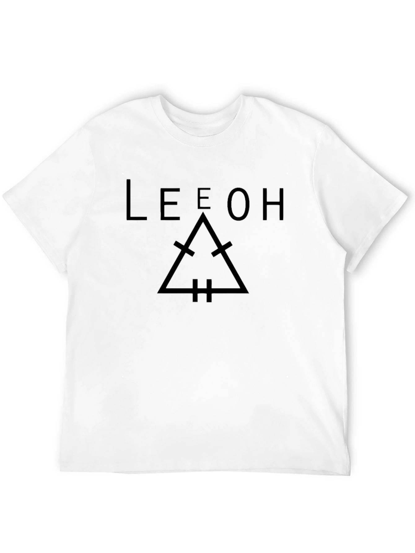 LEEOH Graphic Tee - Dark Minimalist Design
