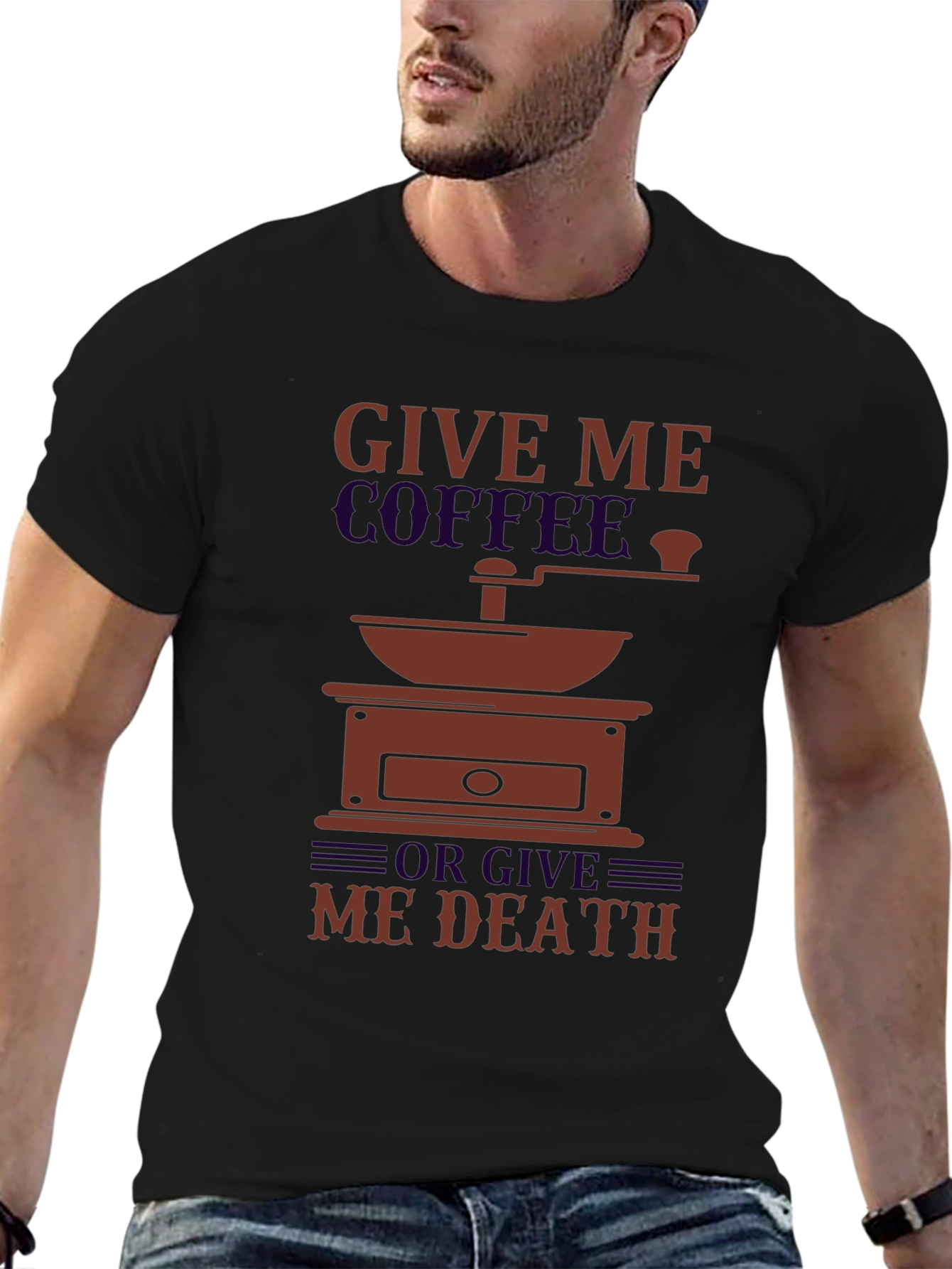 Coffee or Death Graphic T-Shirt