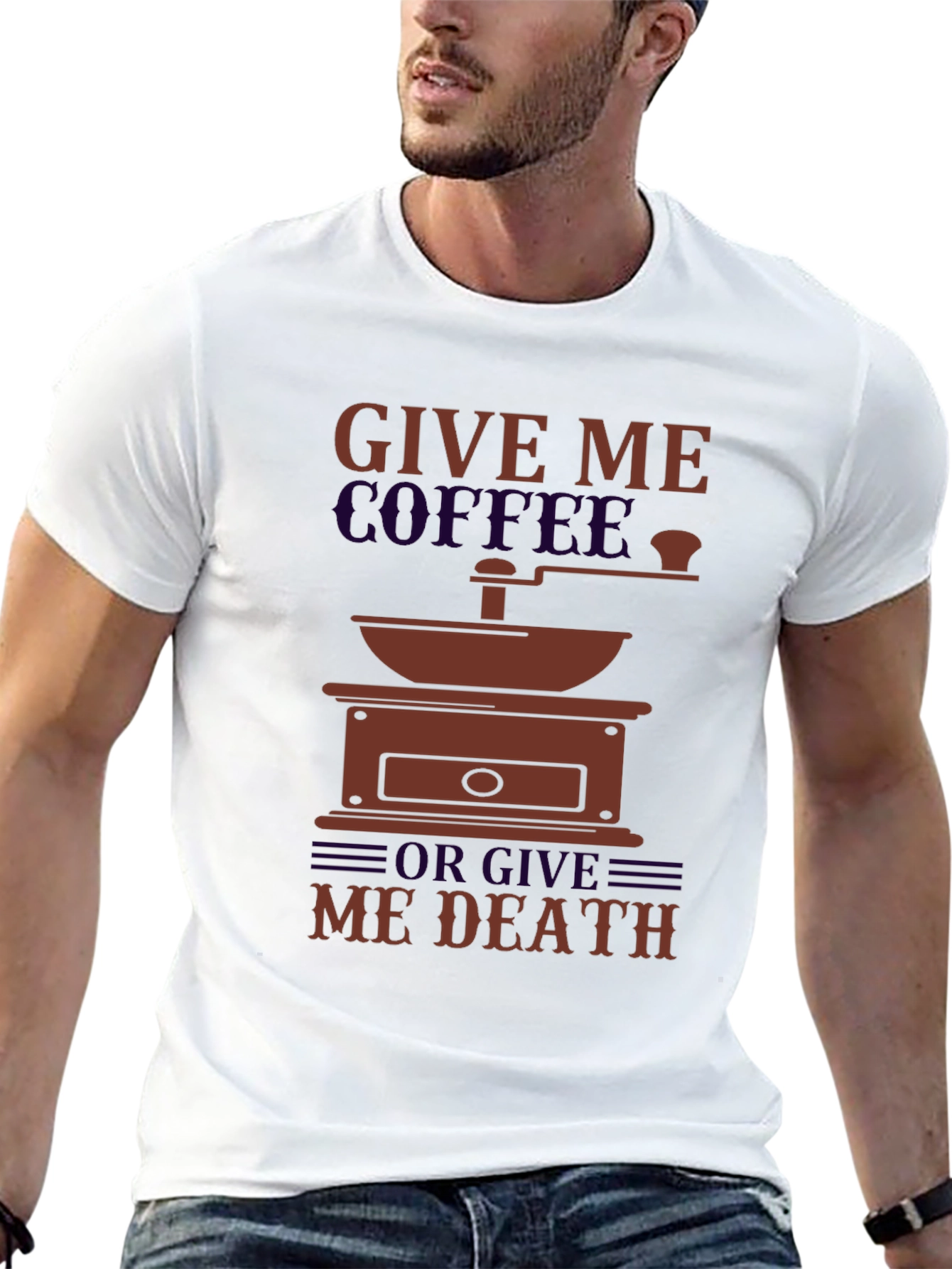Coffee or Death Graphic T-Shirt