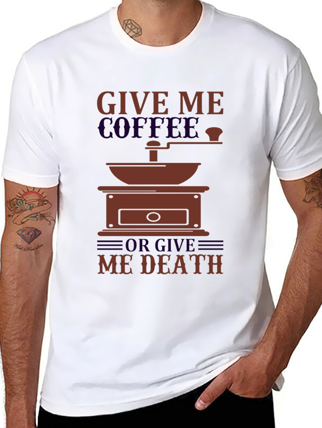 Coffee or Death Graphic T-Shirt