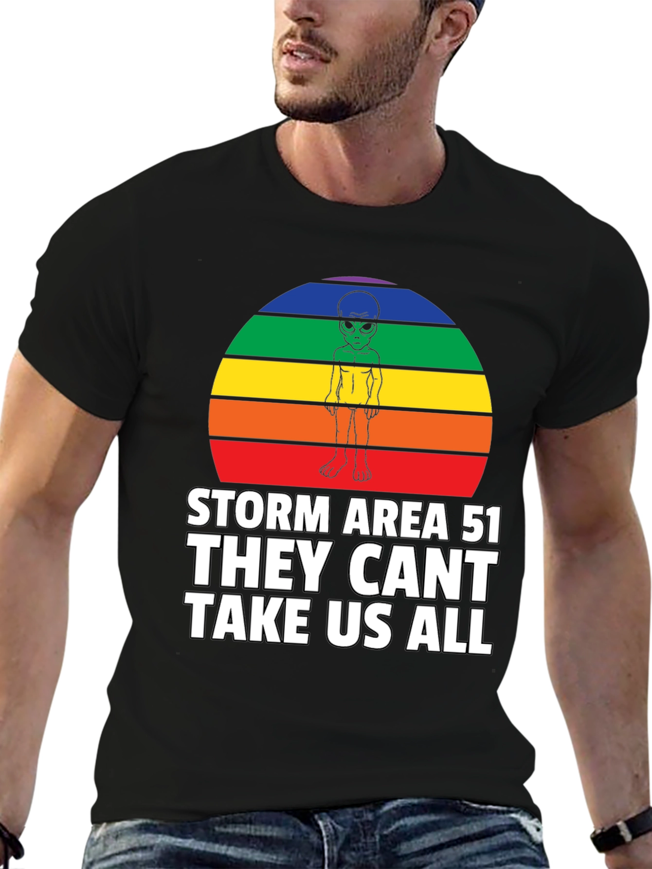 Storm Area 51 Alien Rainbow T-Shirt