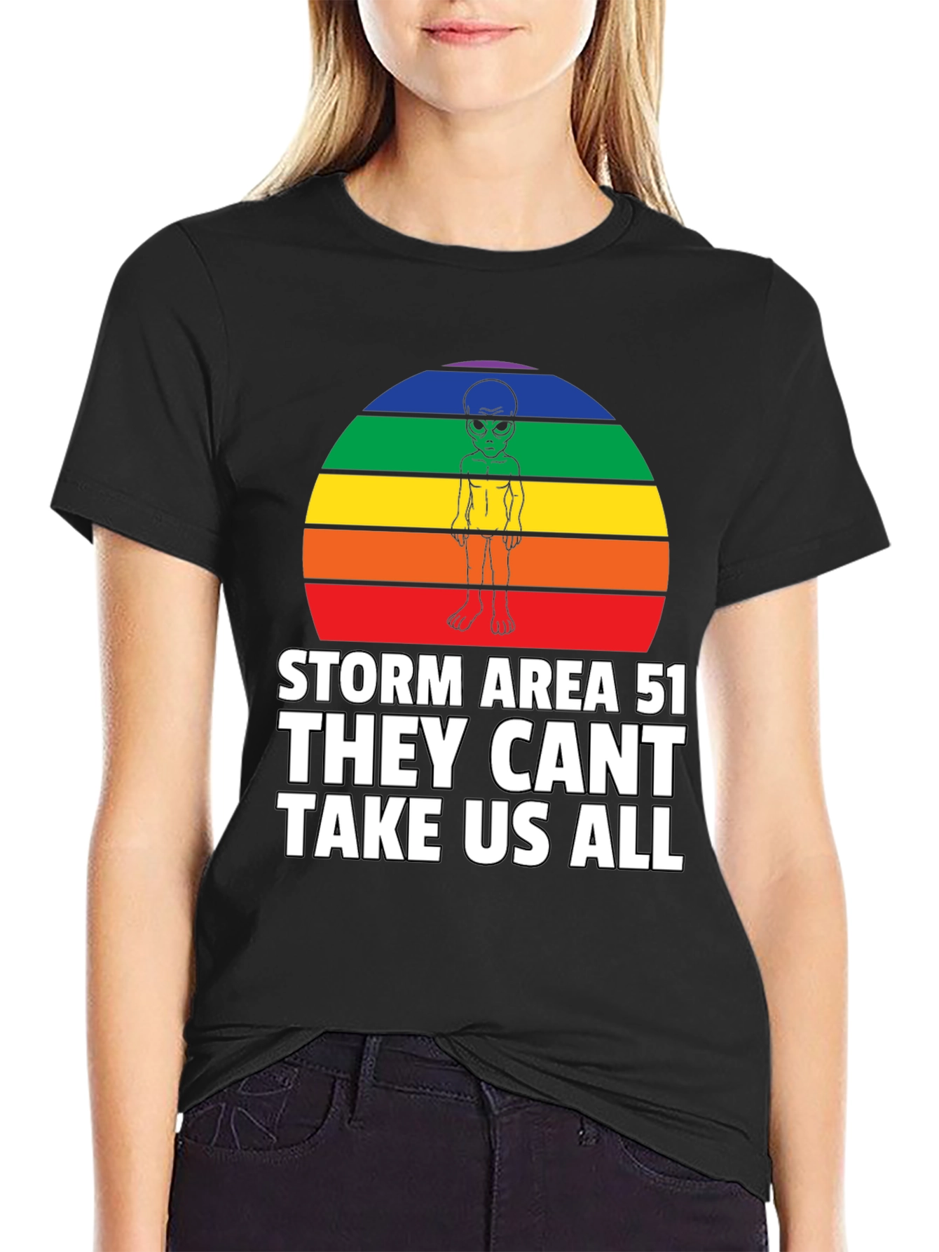Storm Area 51 Alien Rainbow T-Shirt