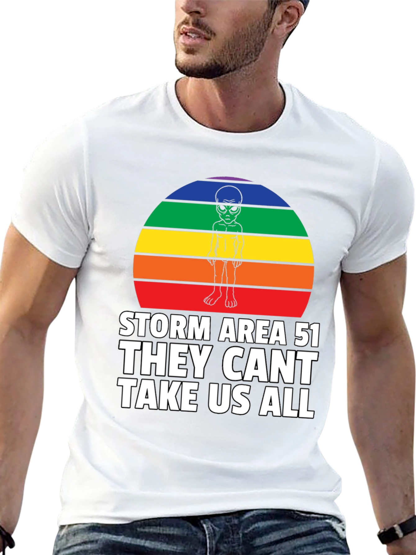 Storm Area 51 Alien Rainbow T-Shirt