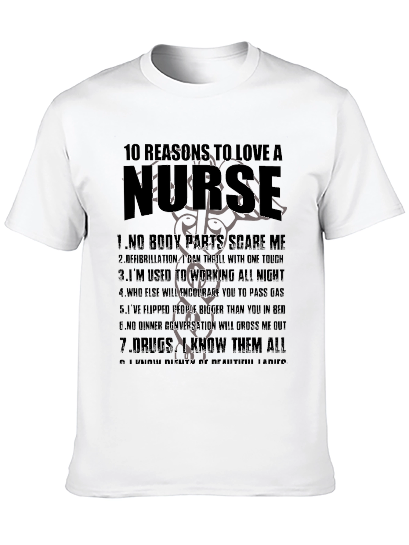 Nurse Appreciation T-Shirt - 10 Reasons to Love