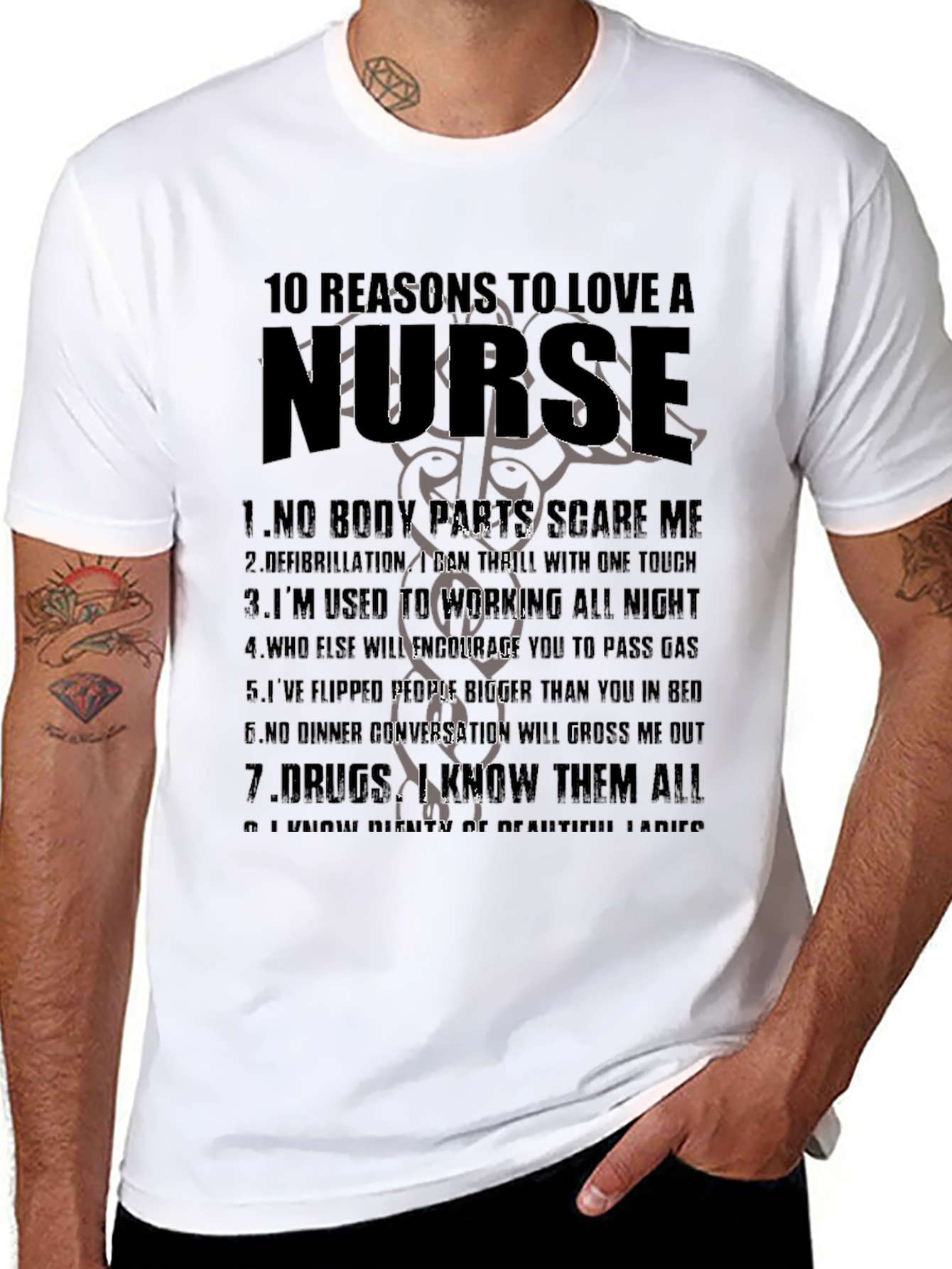 Nurse Appreciation T-Shirt - 10 Reasons to Love