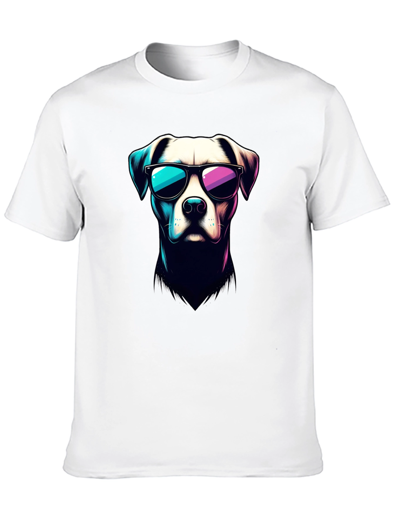 Cool Dog Graphic T-Shirt - Stylish Black Tee