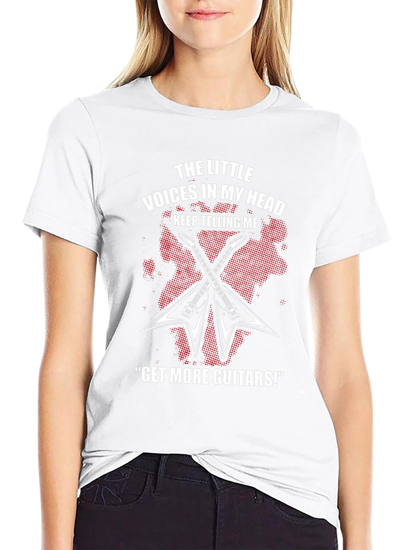 The Little Voices Guitar T-Shirt - Rock Music Tee