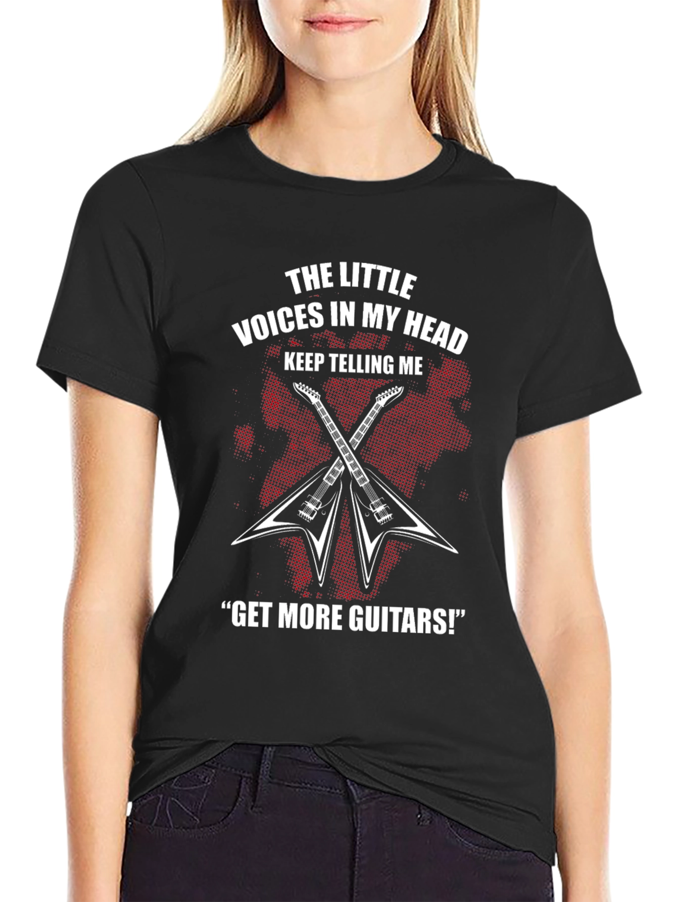 The Little Voices Guitar T-Shirt - Rock Music Tee