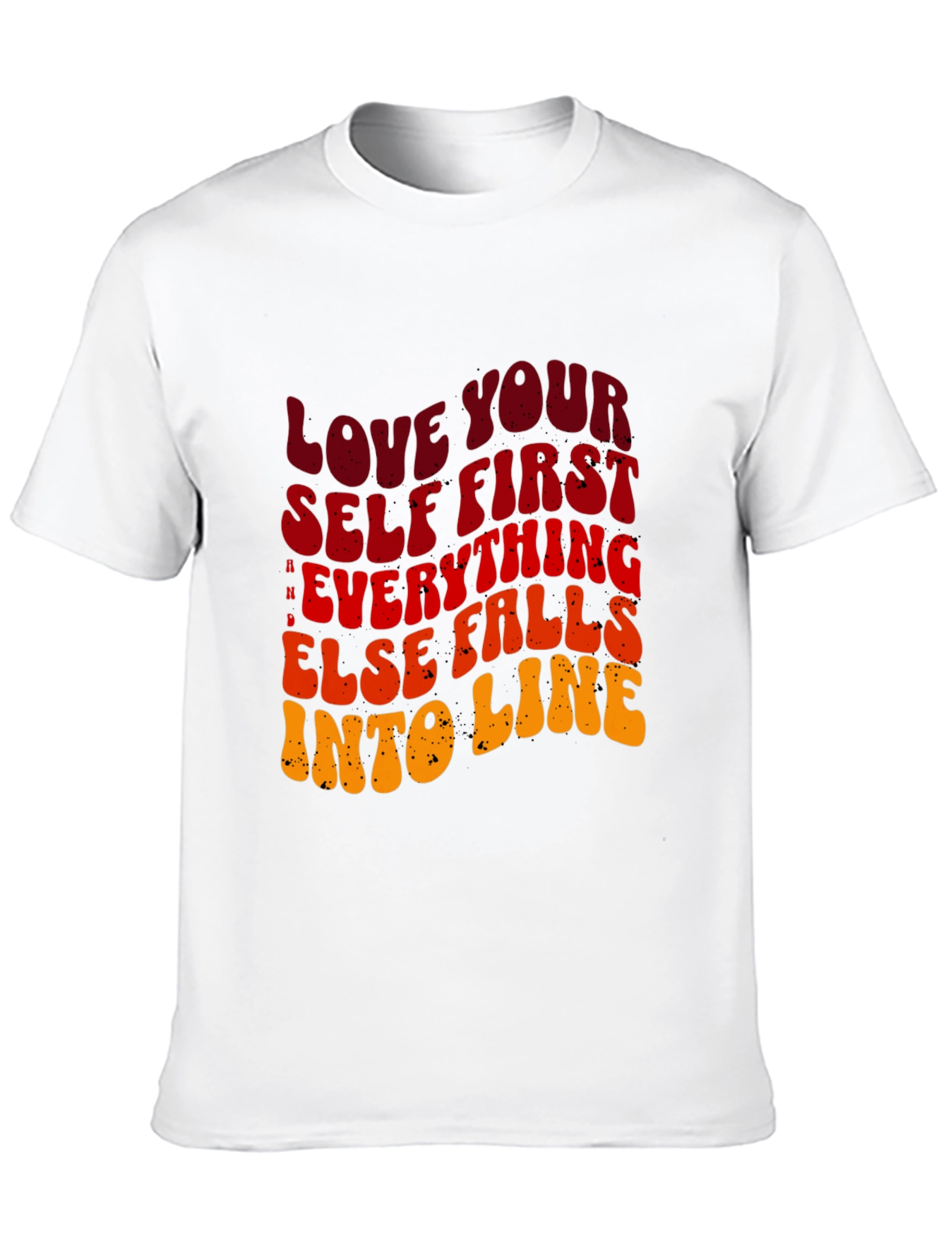 Love Yourself First Graphic Tee - Black