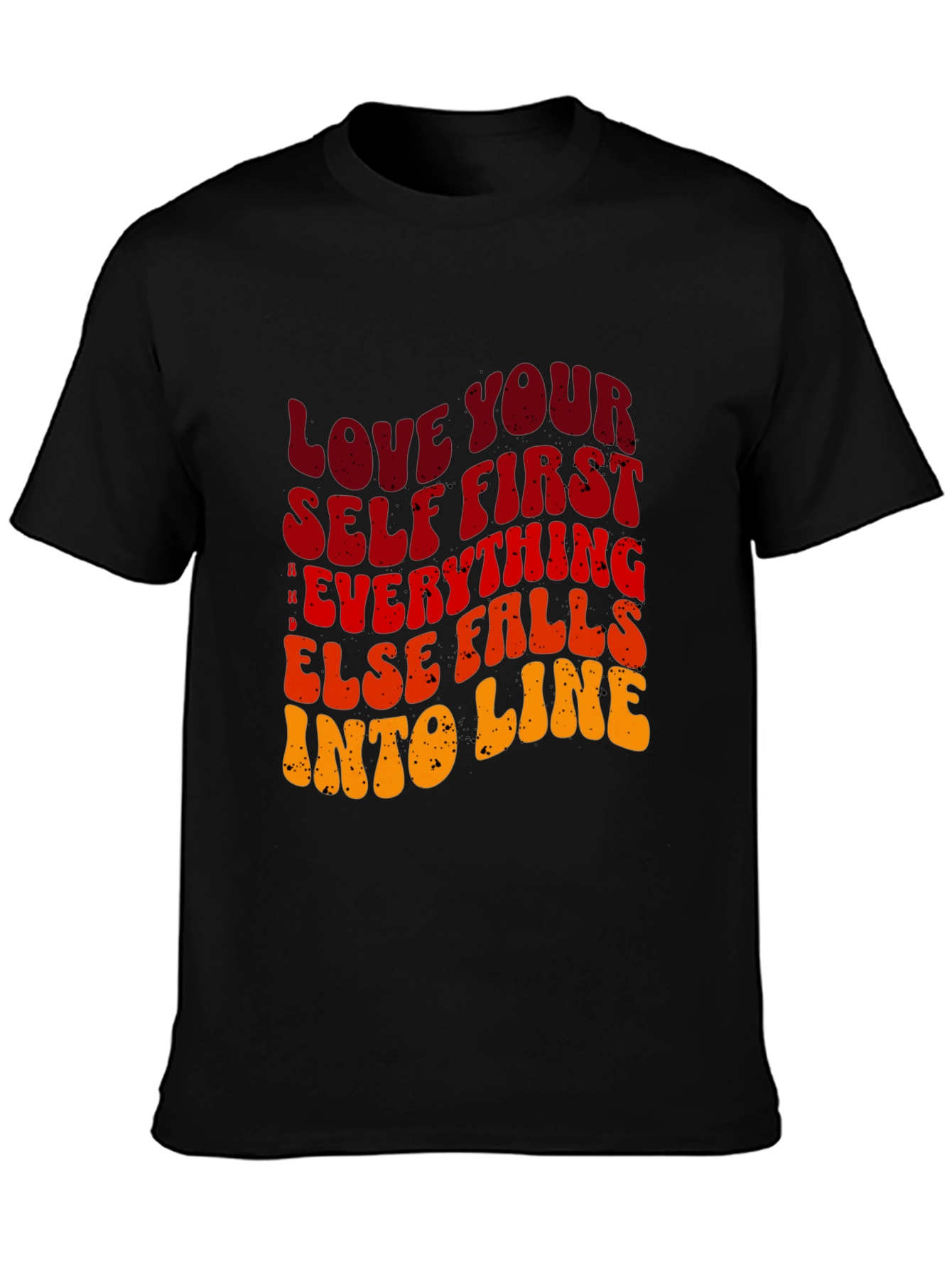 Love Yourself First Graphic Tee - Black