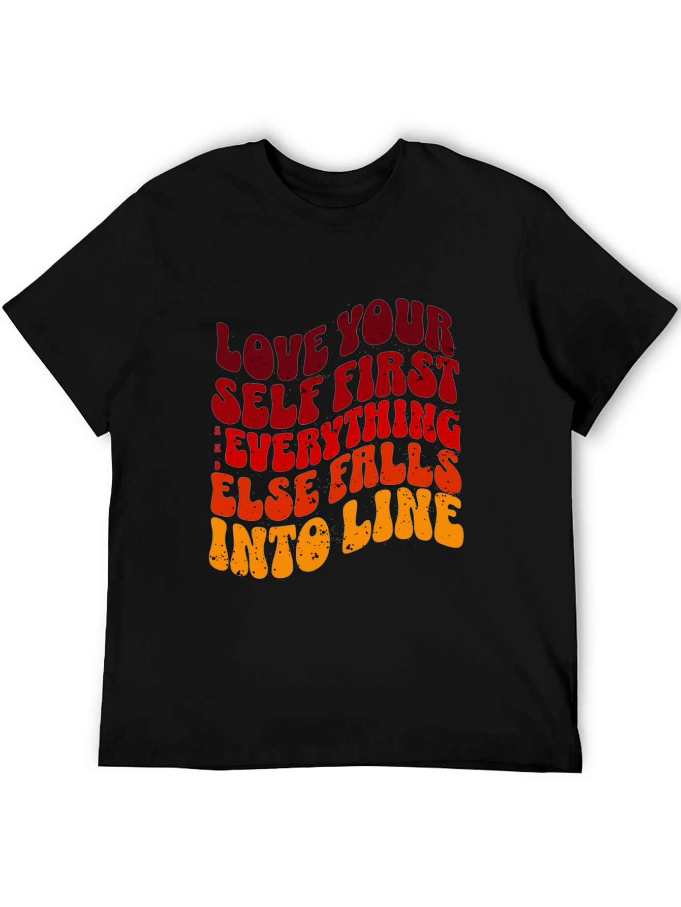 Love Yourself First Graphic Tee - Black
