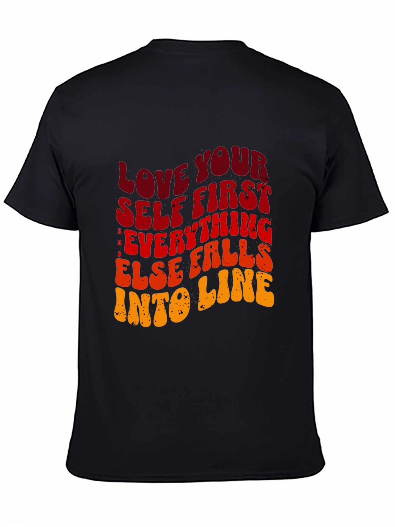 Love Yourself First Graphic Tee - Black