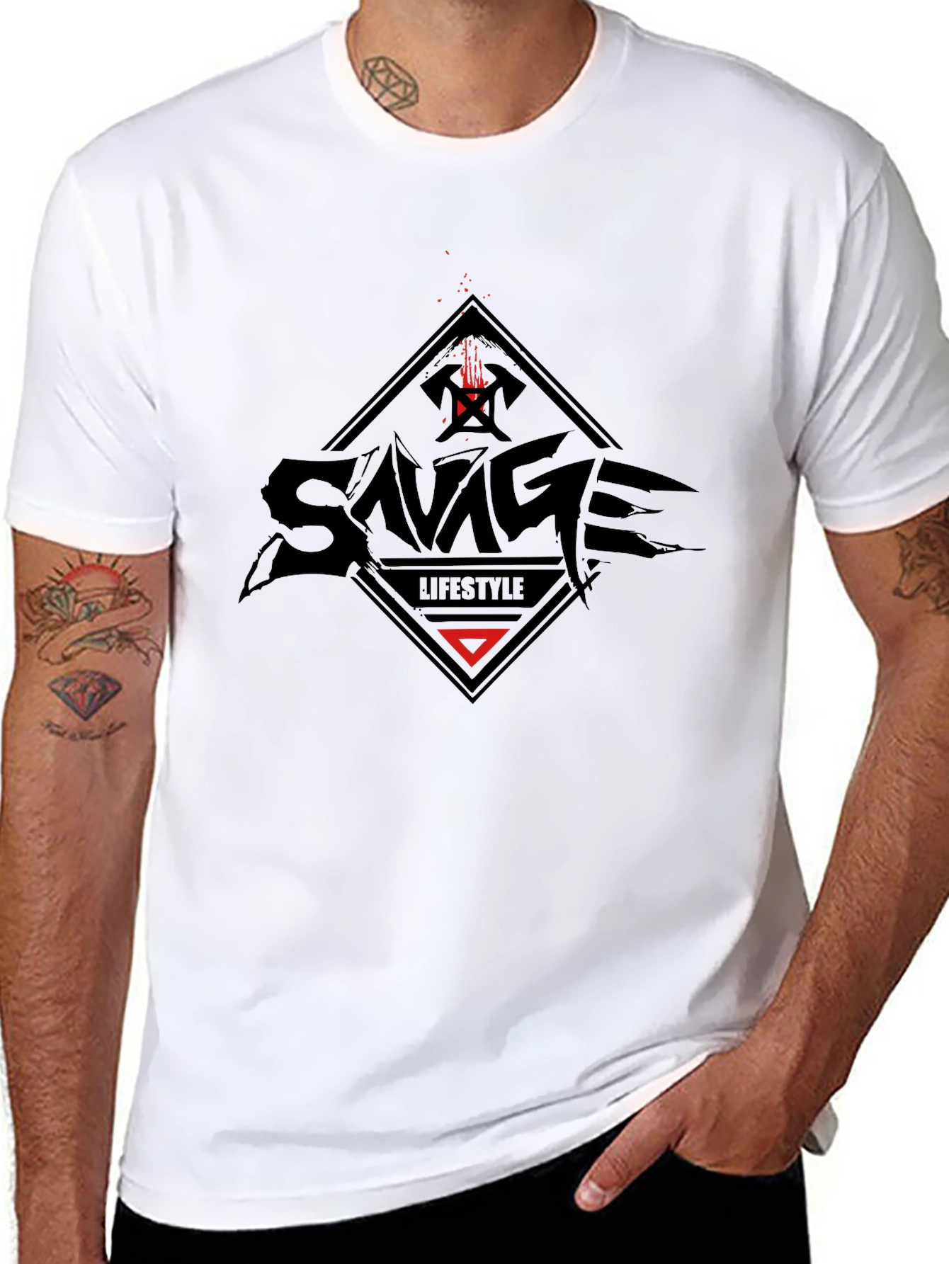 Savage Lifestyle Graphic Tee - Black
