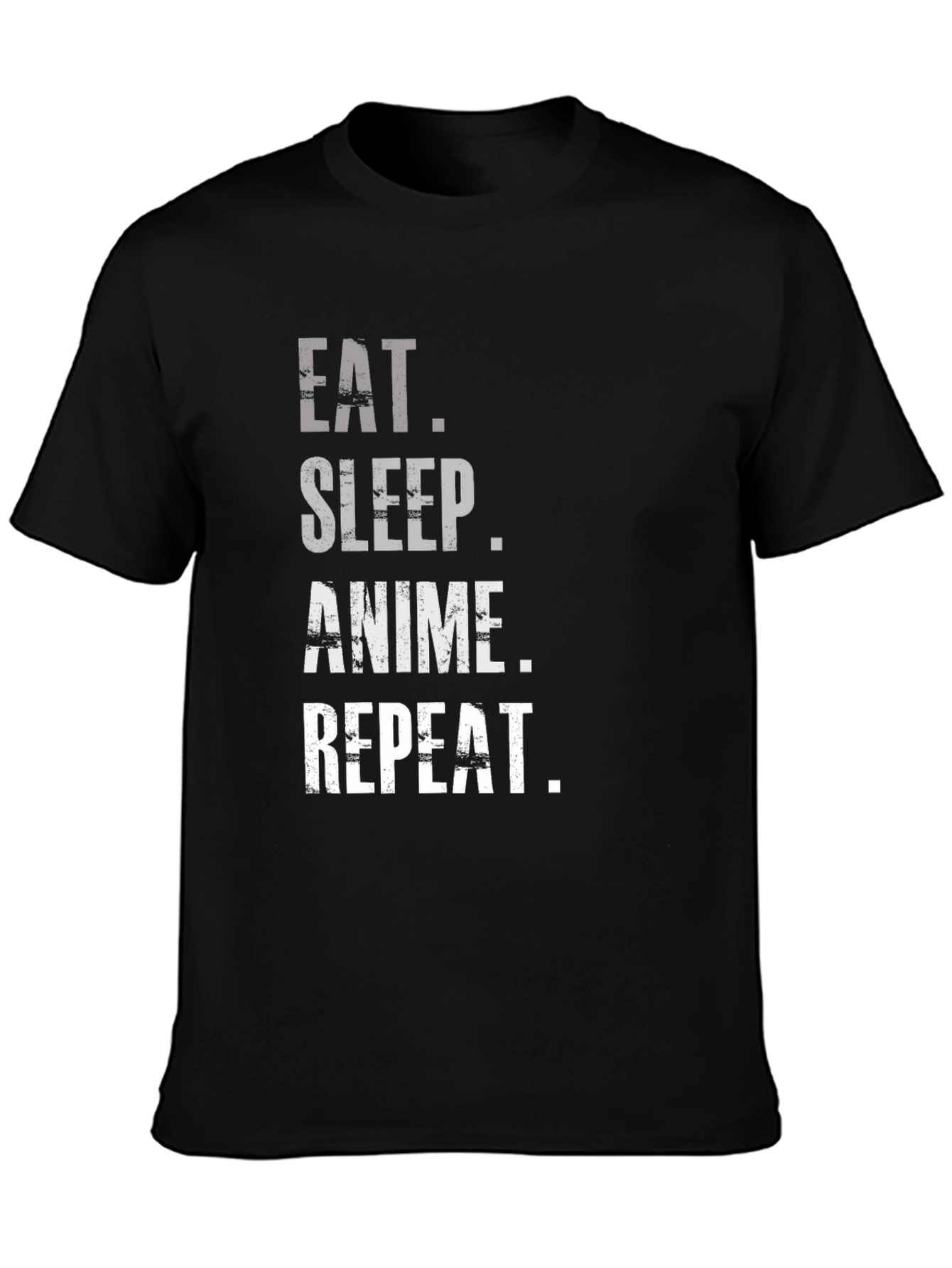 Eat Sleep Anime Repeat Graphic T-Shirt