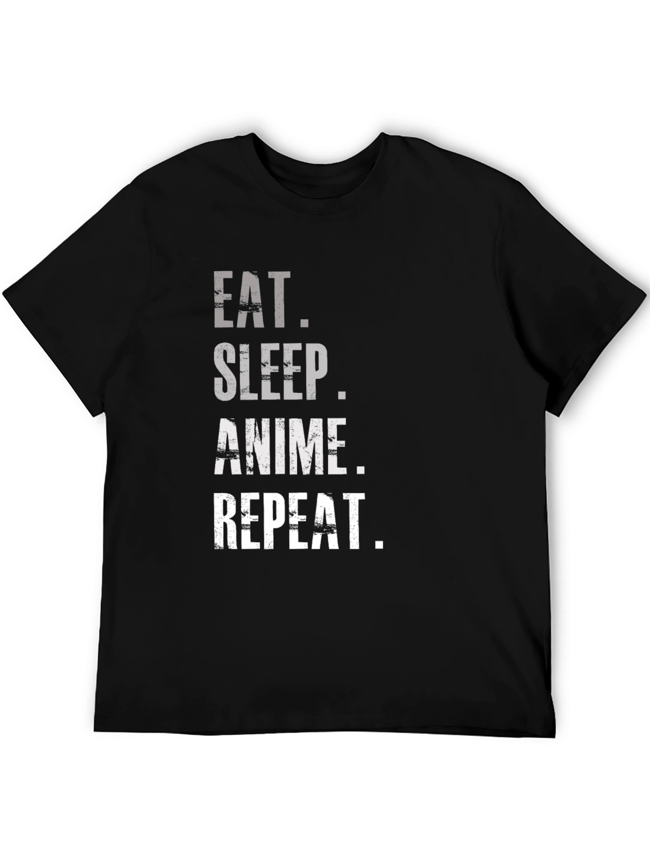 Eat Sleep Anime Repeat Graphic T-Shirt