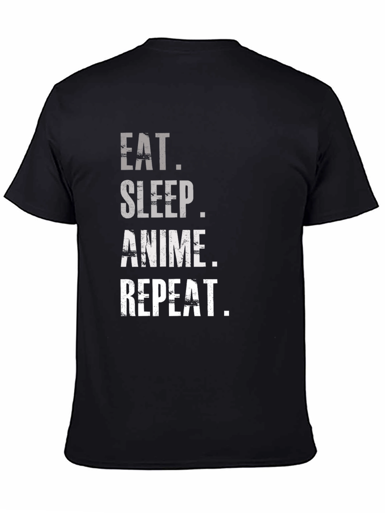 Eat Sleep Anime Repeat Graphic T-Shirt