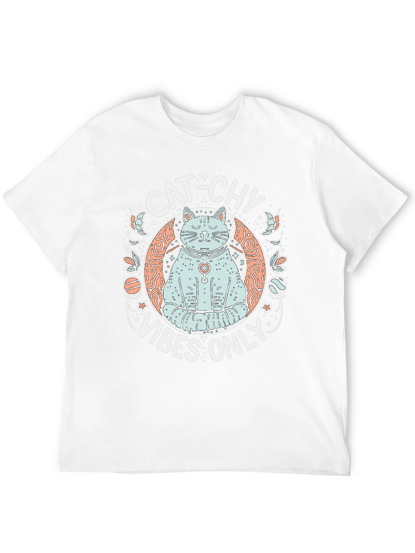 Cat-chy Vibes Only Graphic T-Shirt