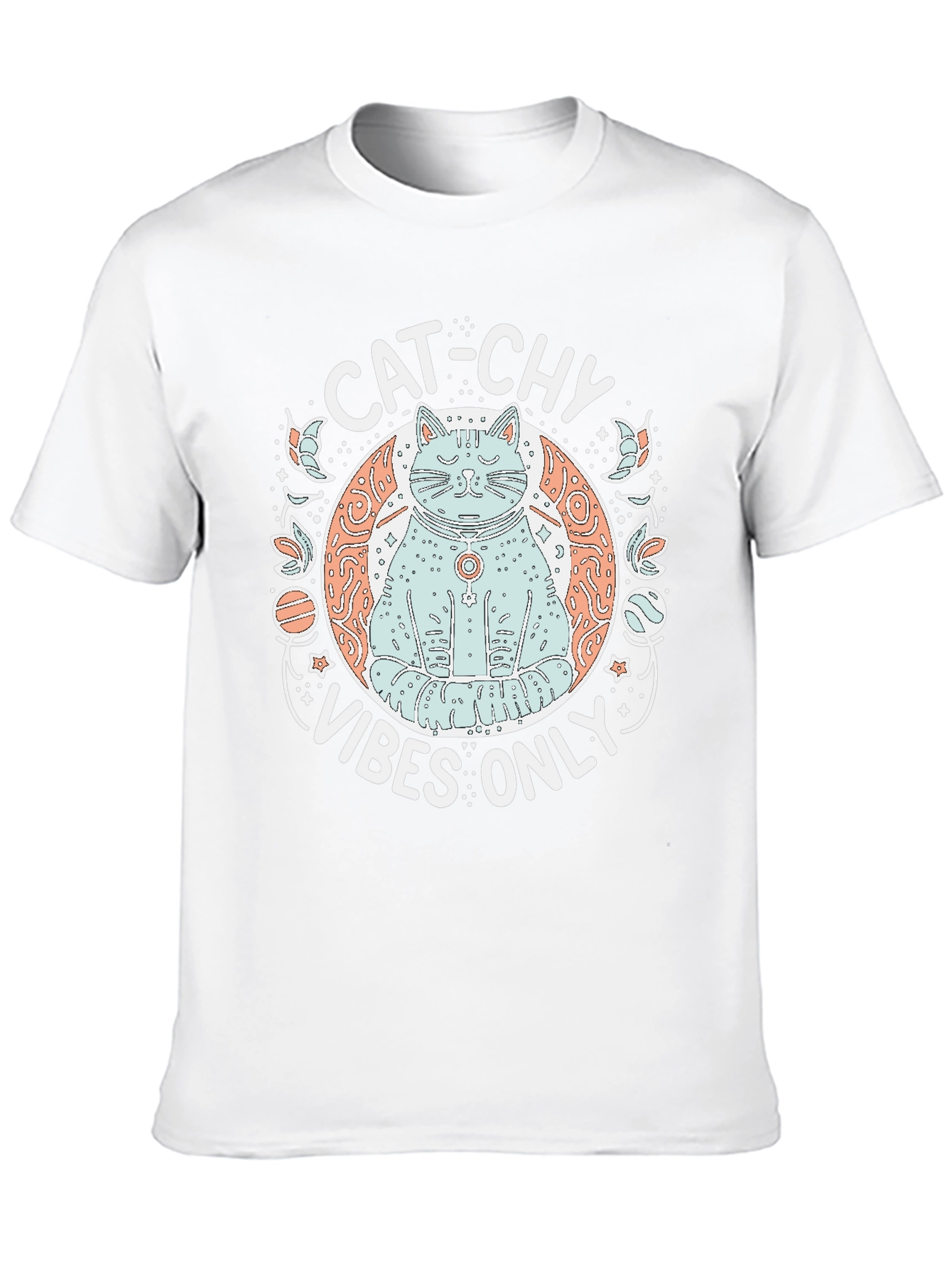 Cat-chy Vibes Only Graphic T-Shirt