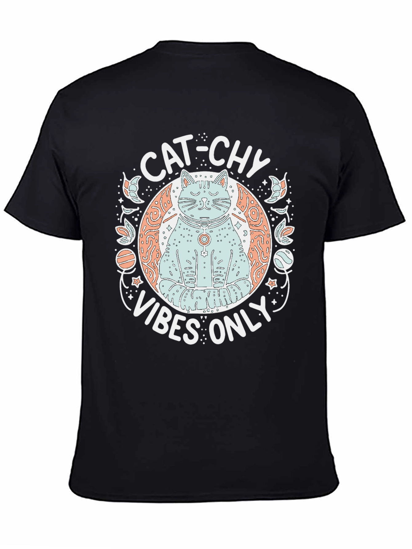 Cat-chy Vibes Only Graphic T-Shirt